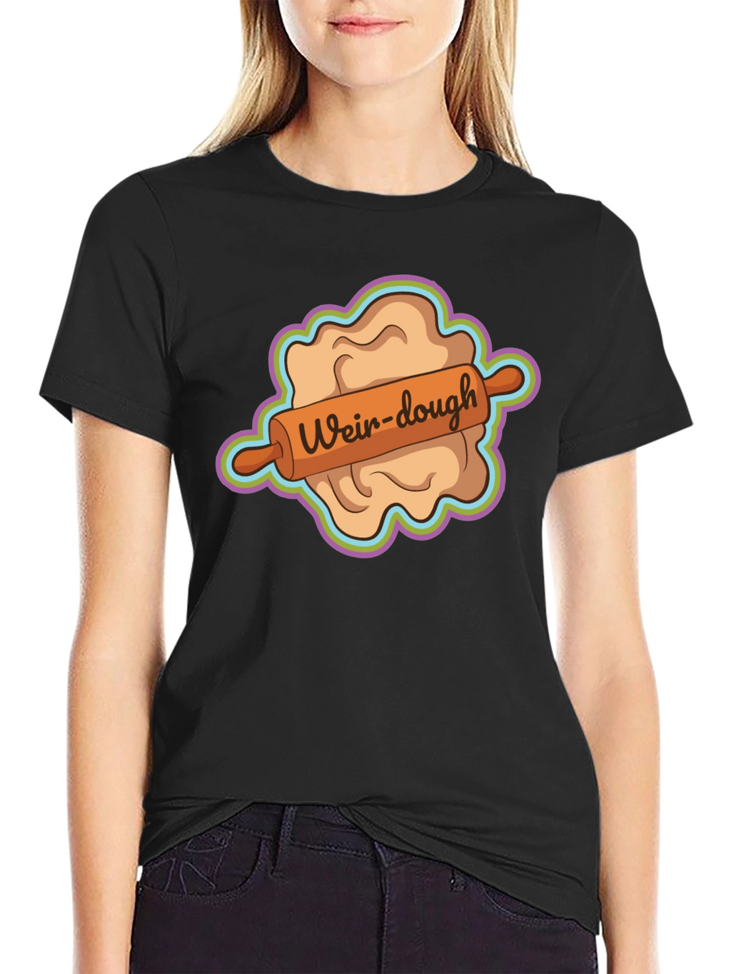 Weir-dough Graphic Tee - Novelty Dough Rolling Humor