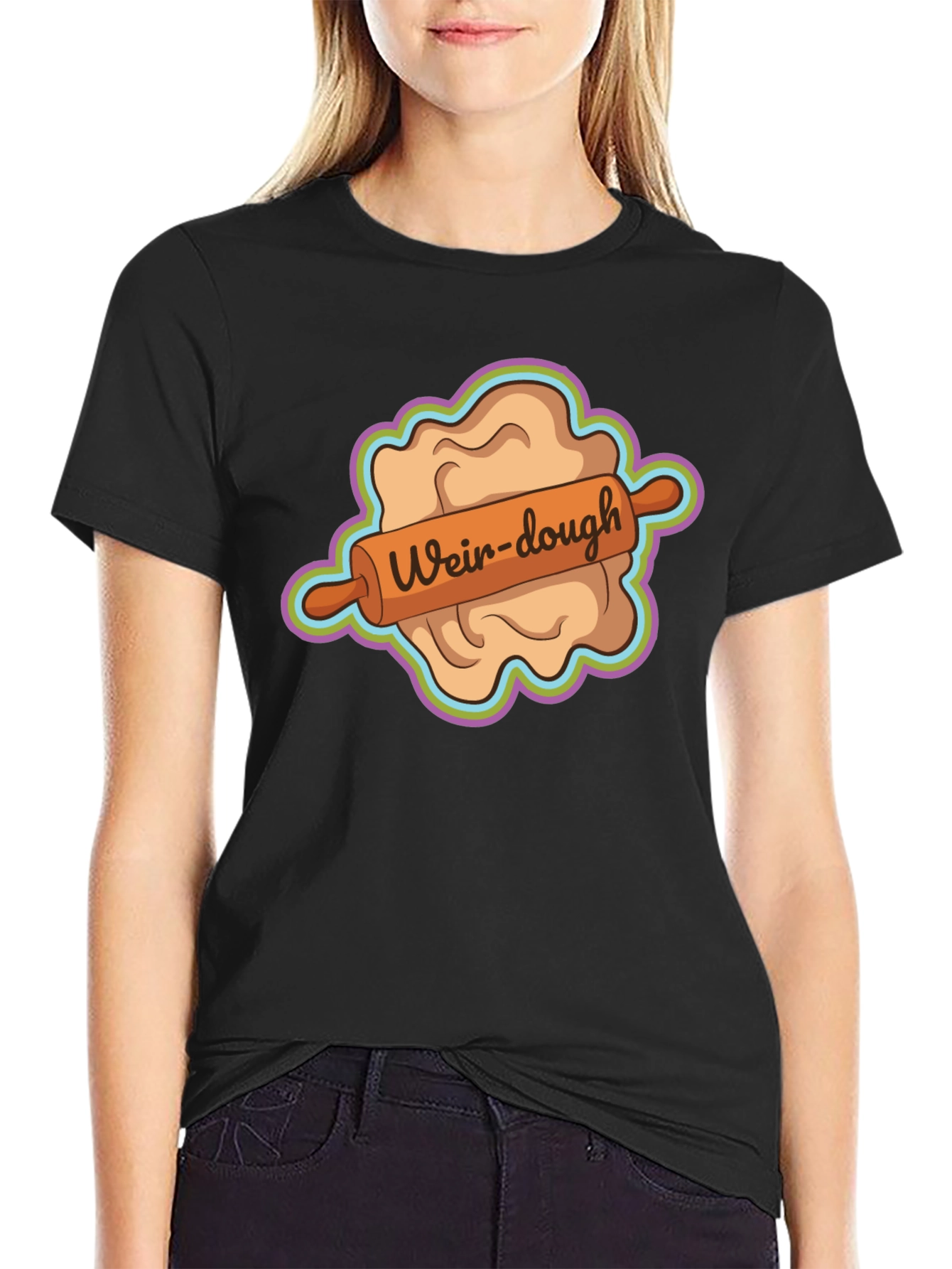 Weir-dough Graphic Tee - Novelty Dough Rolling Humor