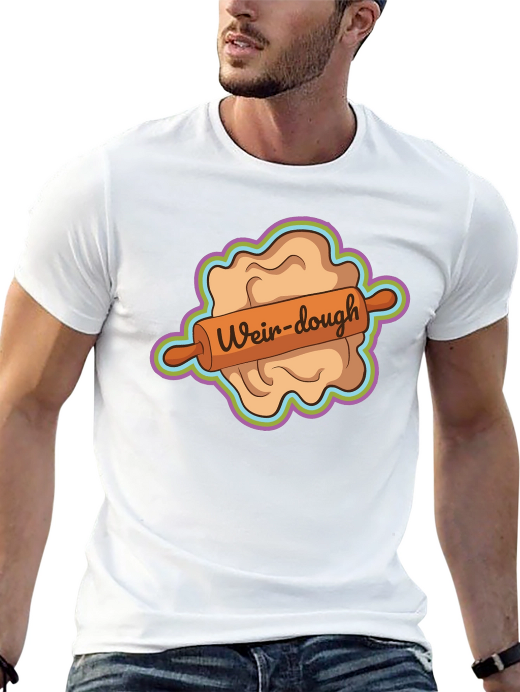 Weir-dough Graphic Tee - Novelty Dough Rolling Humor