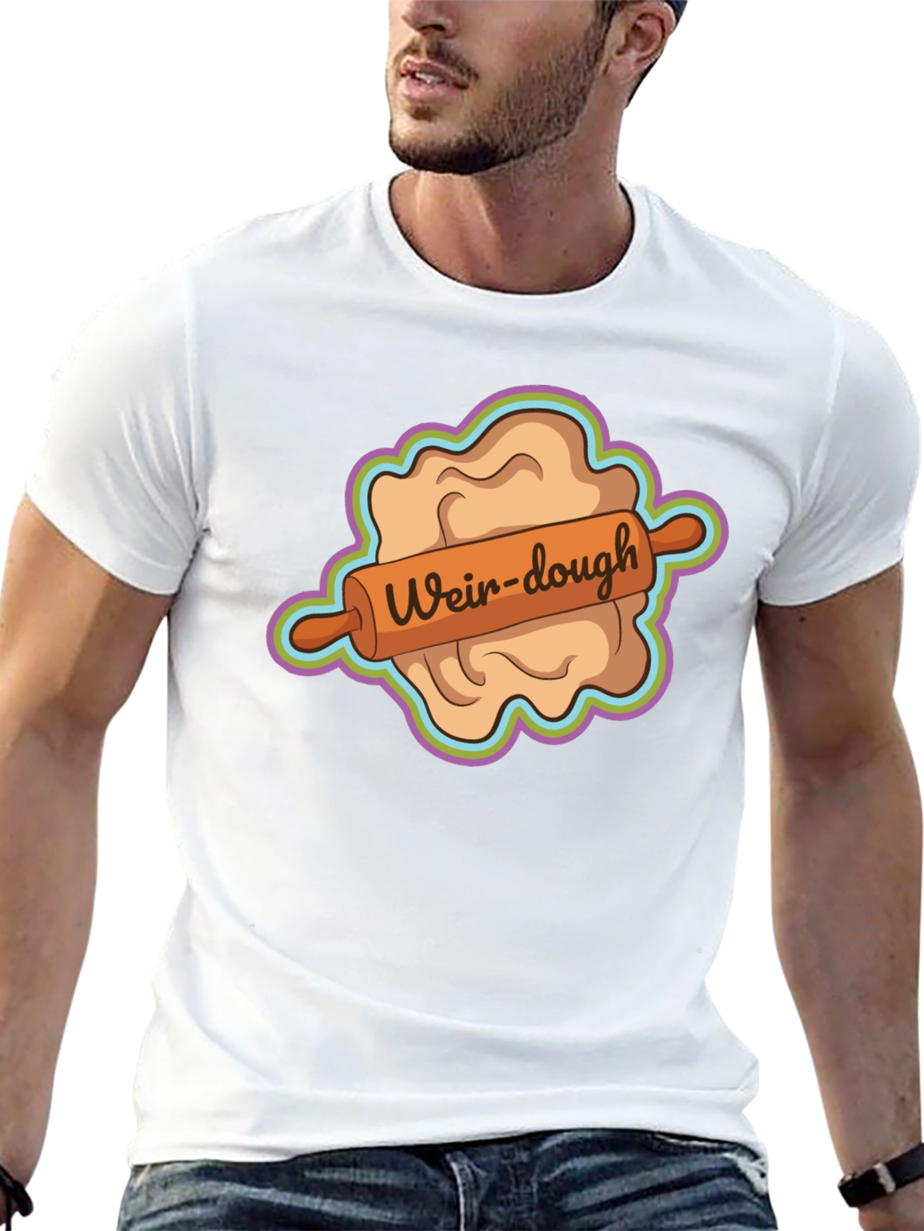 Weir-dough Graphic Tee - Novelty Dough Rolling Humor
