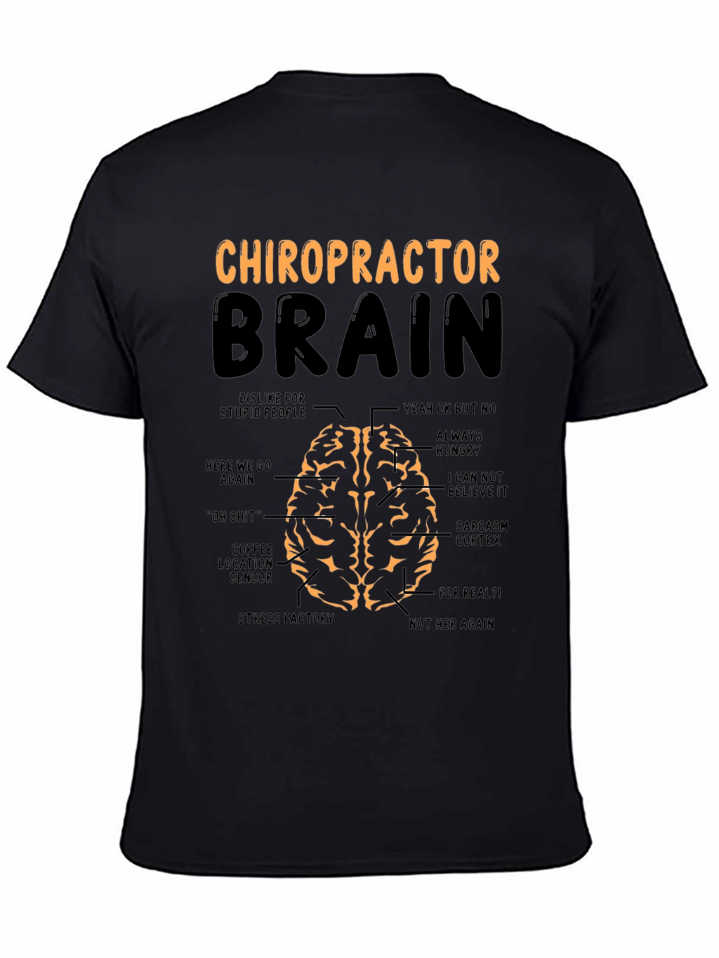 Chiropractor Brain T-Shirt - Funny Anatomy Tee