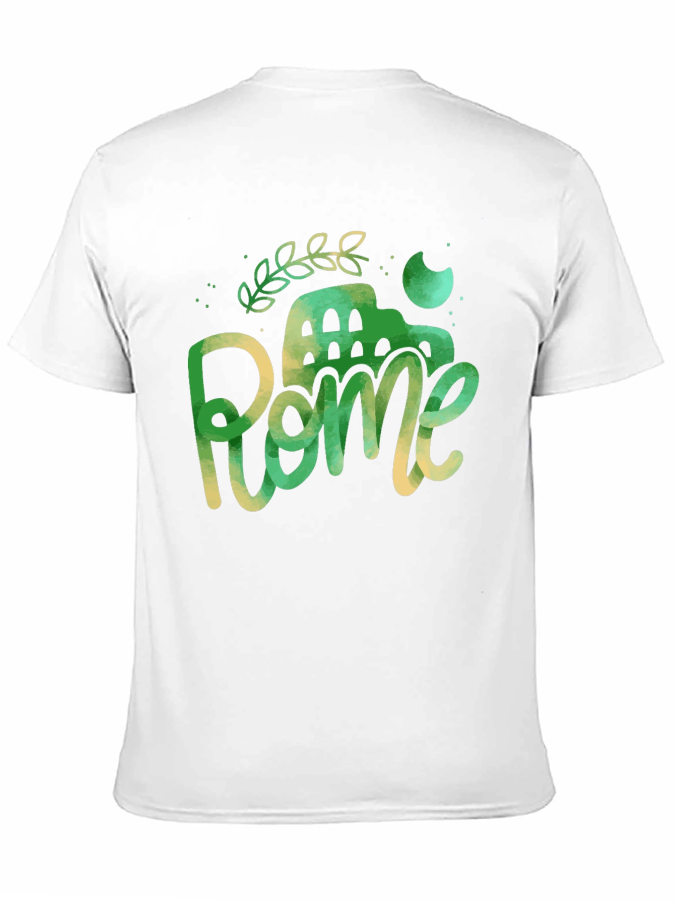 Rome Italy Black Graphic Tee