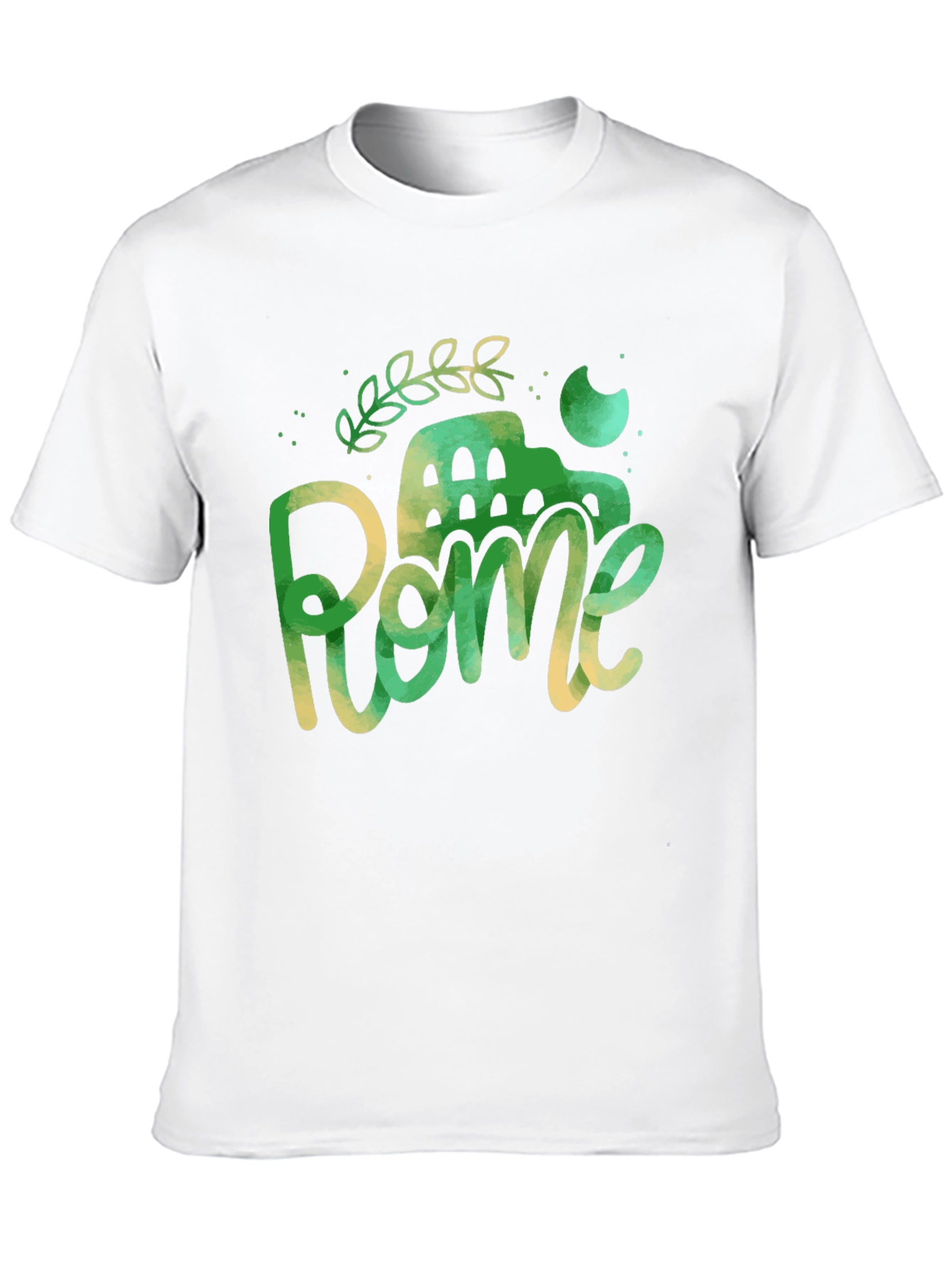 Rome Italy Black Graphic Tee