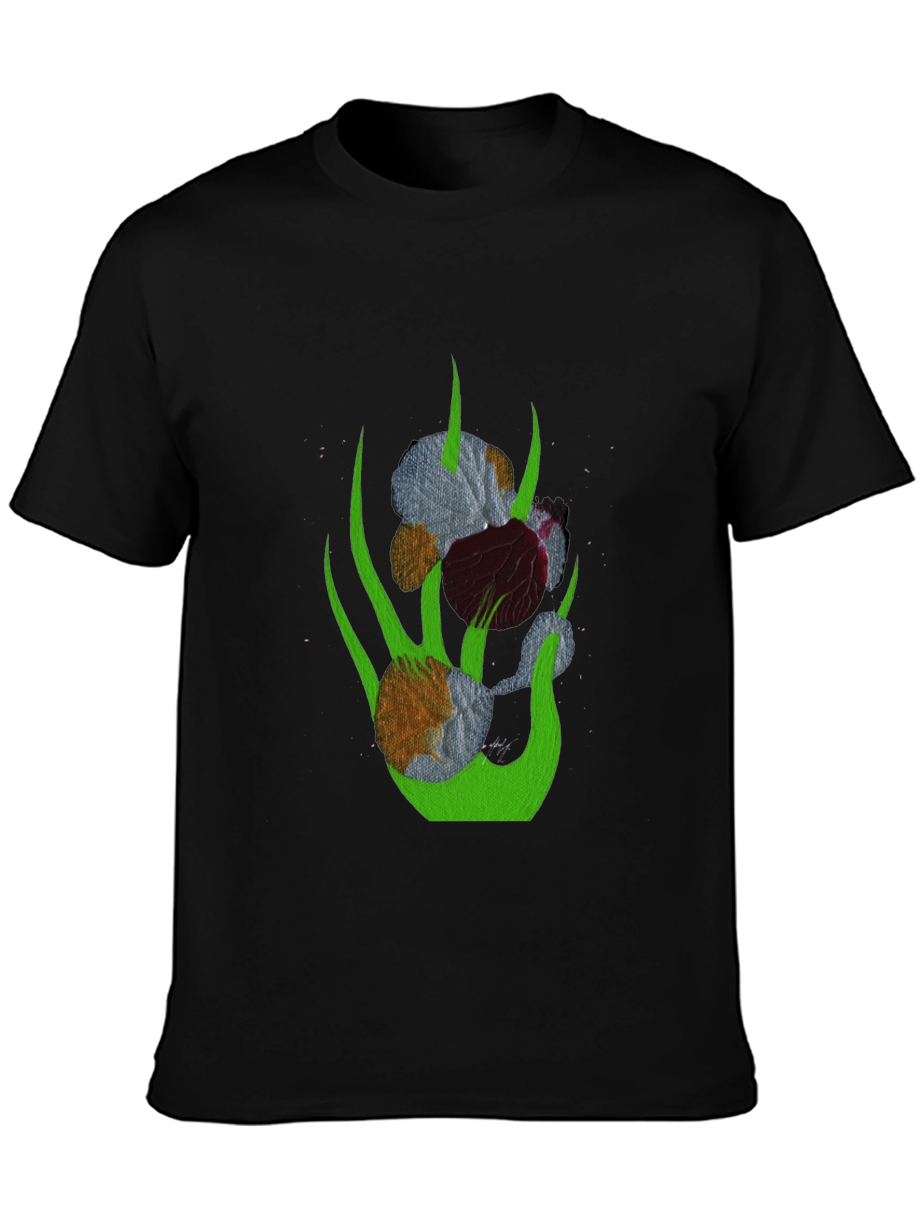 Abstract Floral Graphic T-Shirt