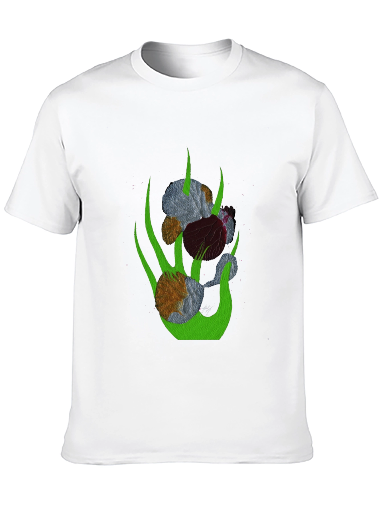 Abstract Floral Graphic T-Shirt