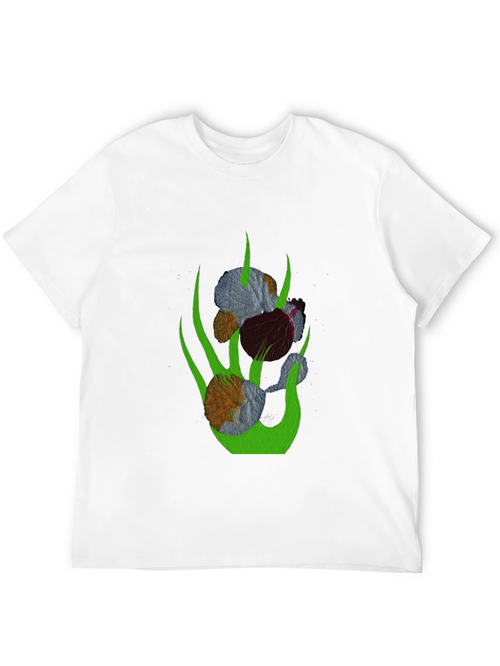 Abstract Floral Graphic T-Shirt