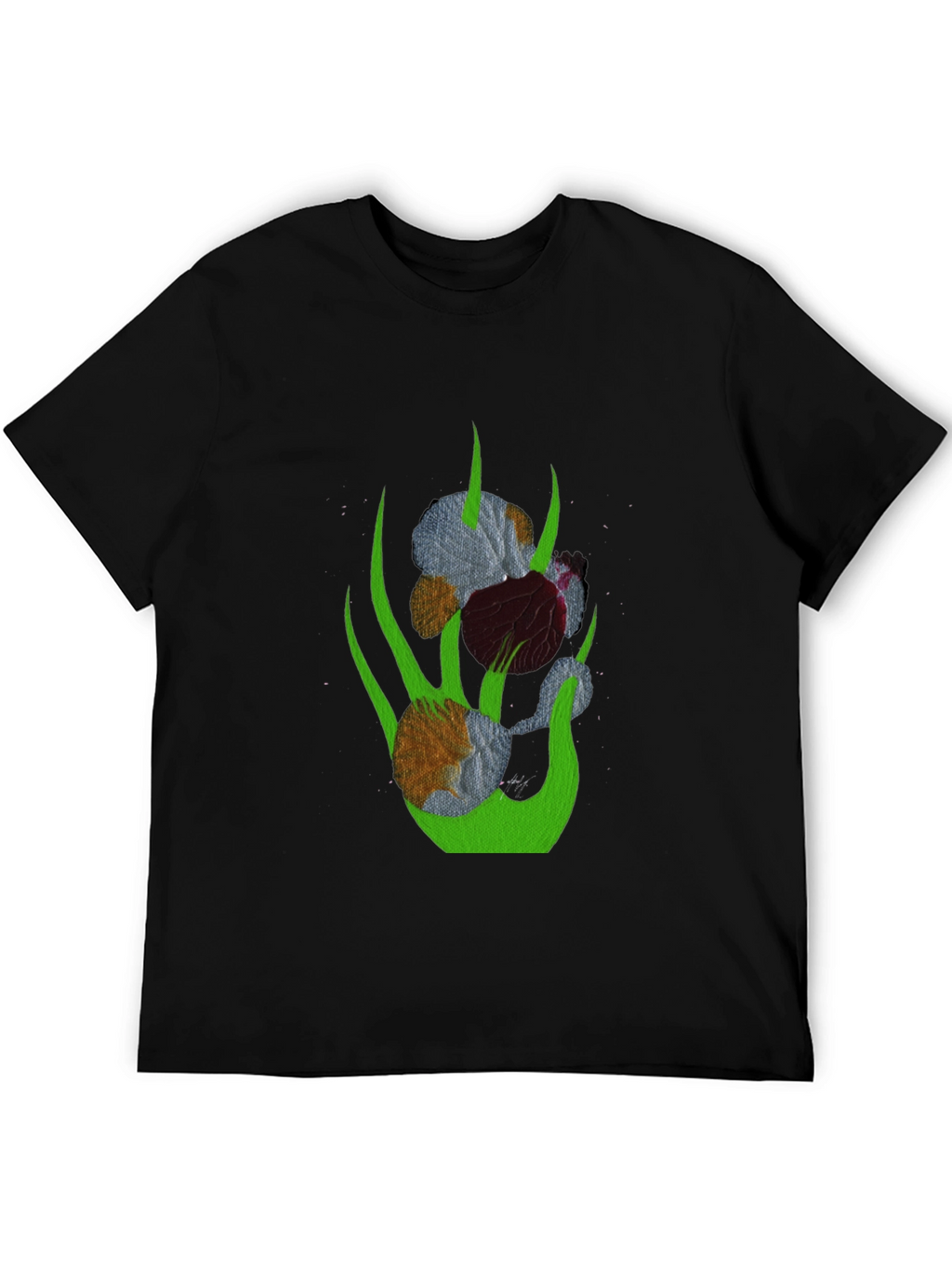 Abstract Floral Graphic T-Shirt