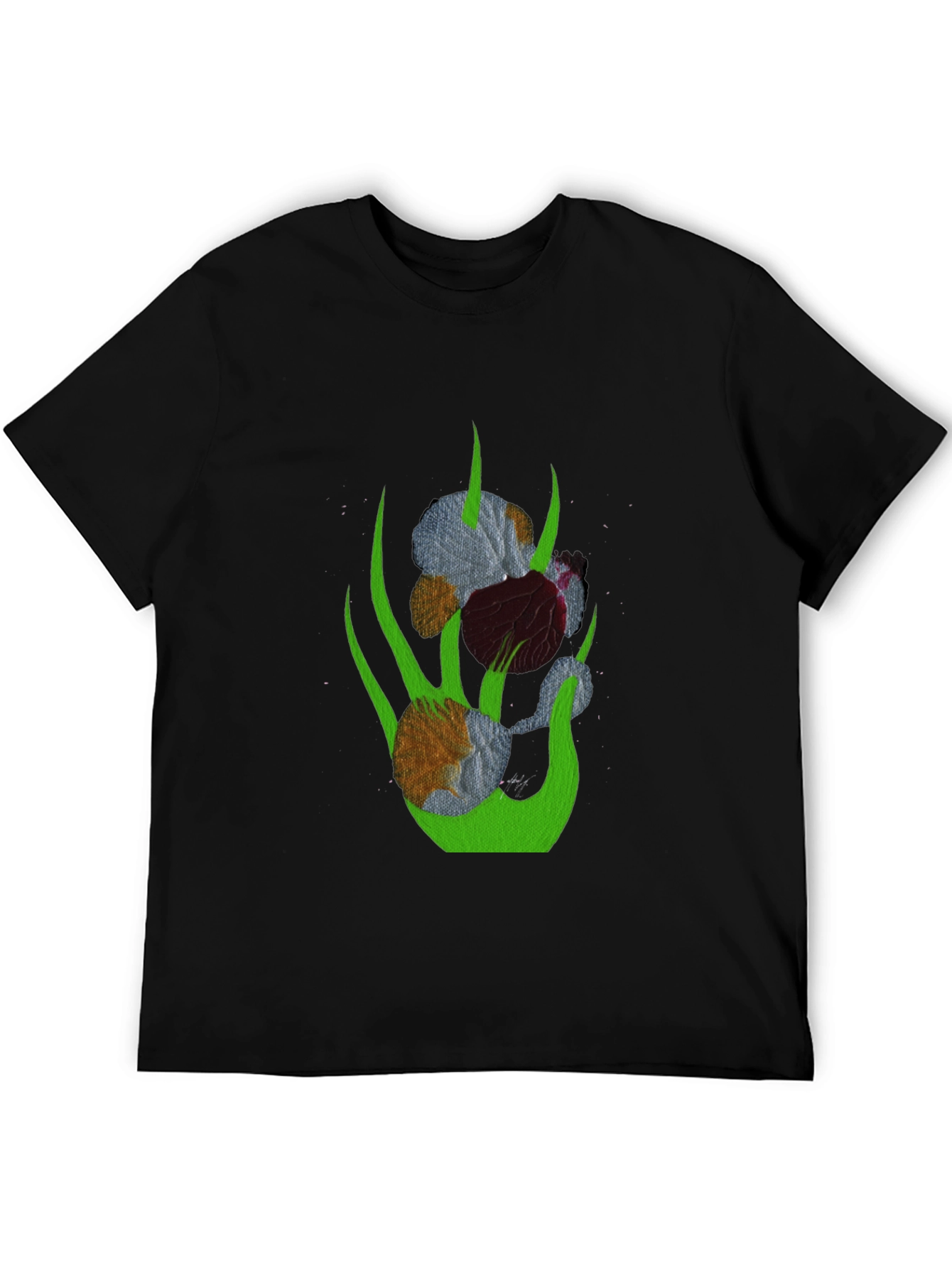 Abstract Floral Graphic T-Shirt