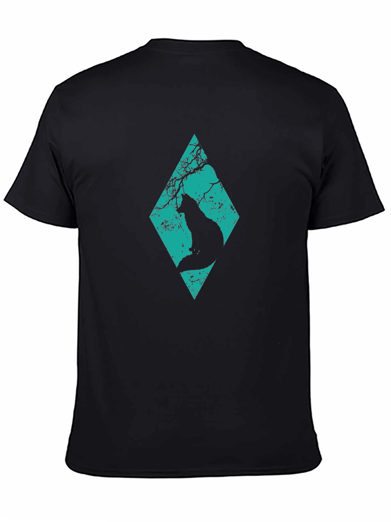 Diamond Cat Silhouette Graphic Tee