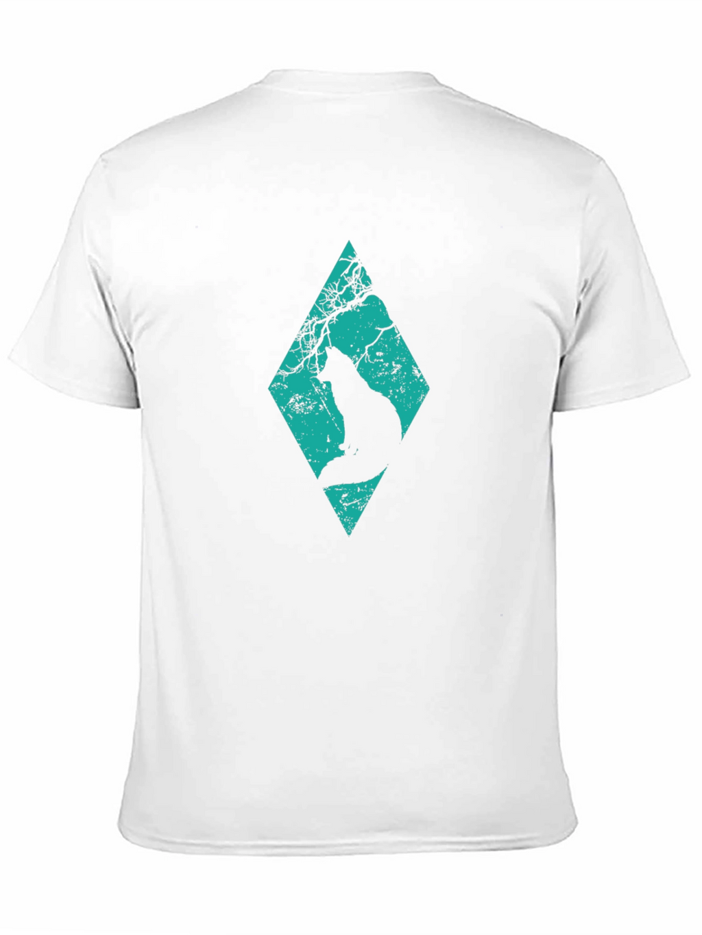 Diamond Cat Silhouette Graphic Tee