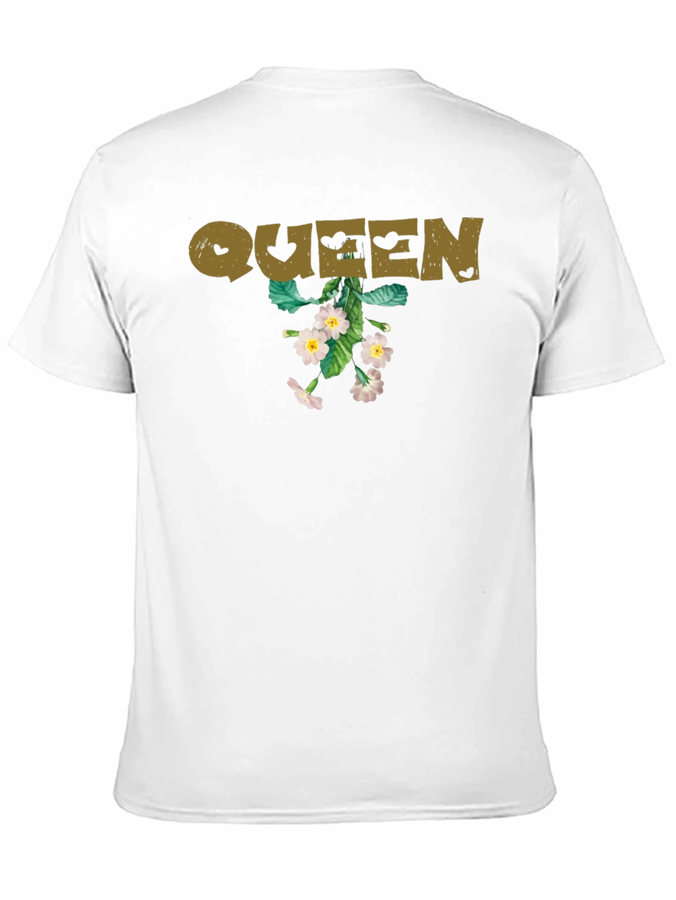 Queen Floral Graphic Tee - Black