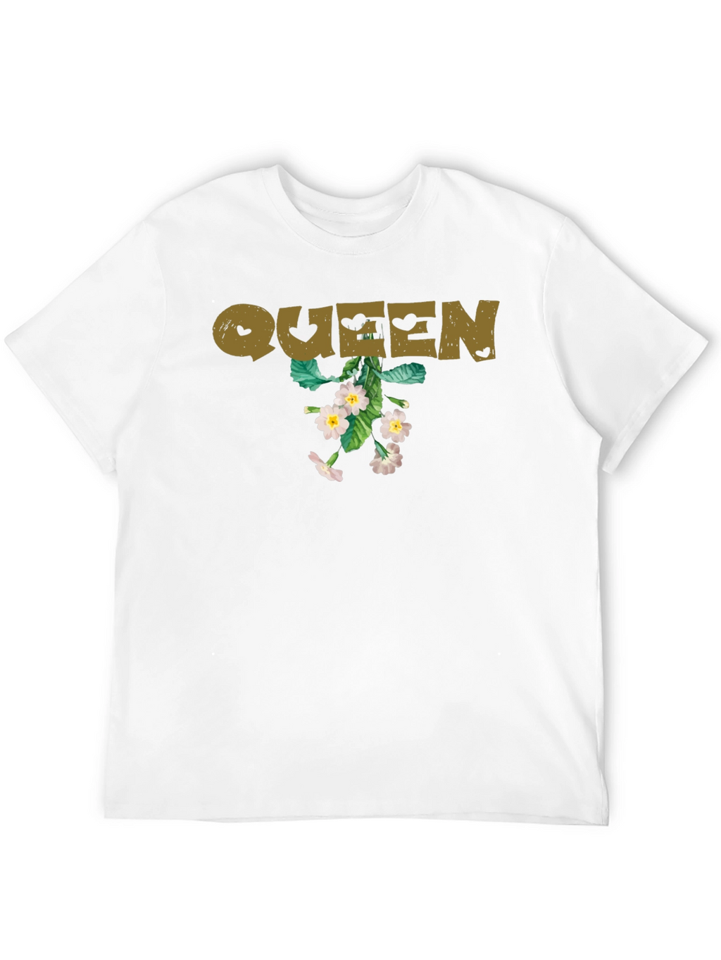 Queen Floral Graphic Tee - Black