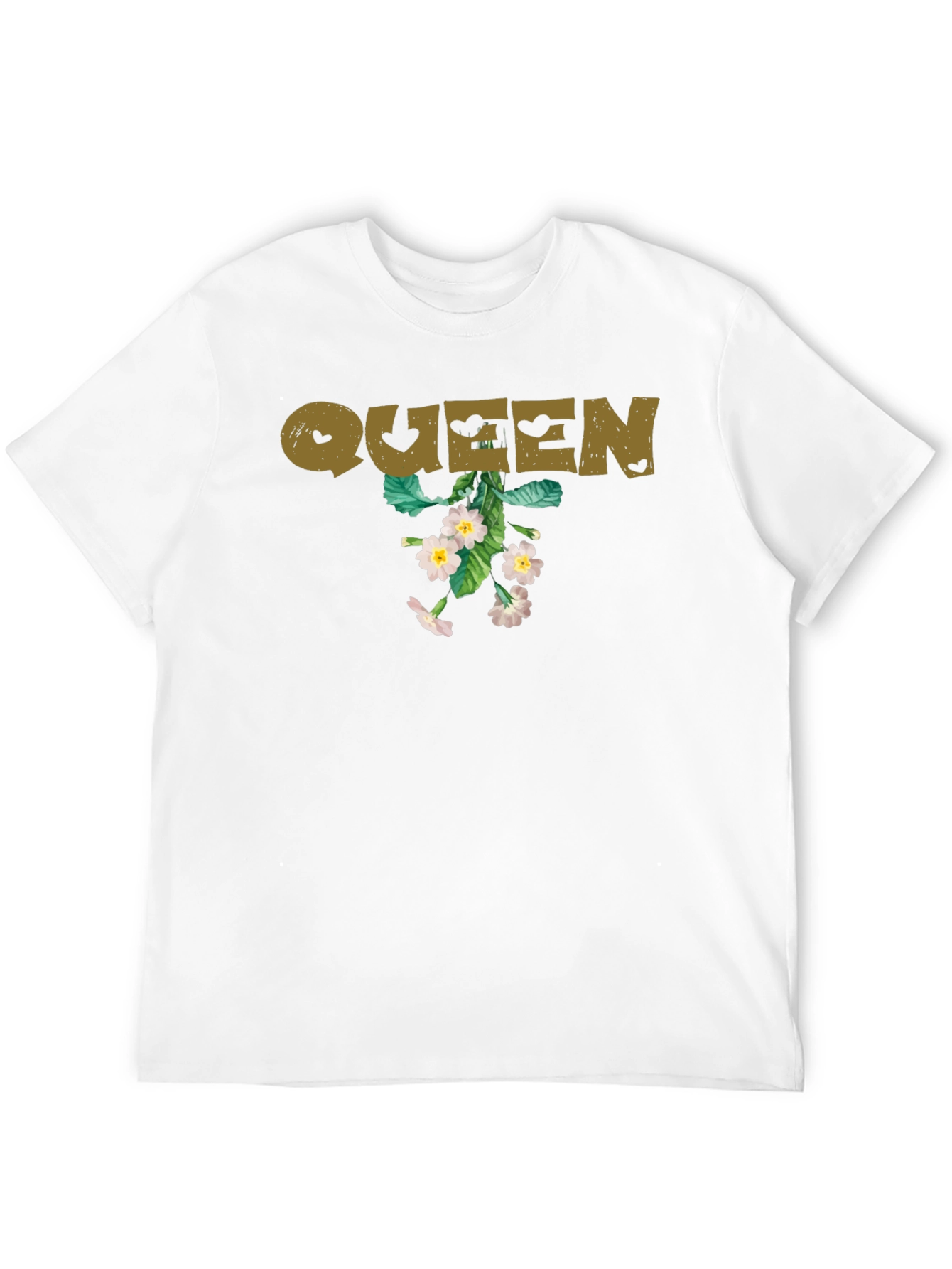 Queen Floral Graphic Tee - Black