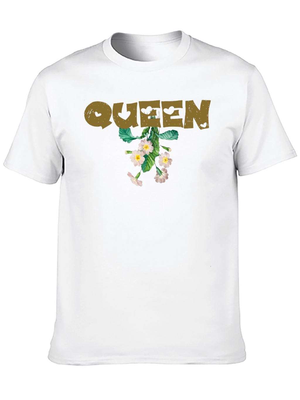 Queen Floral Graphic Tee - Black