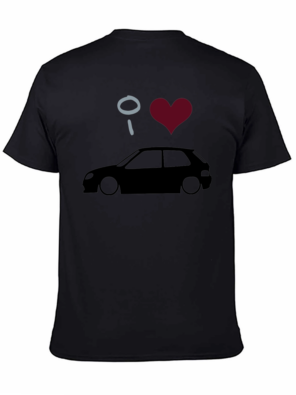 I Heart Cars Black Graphic Tee