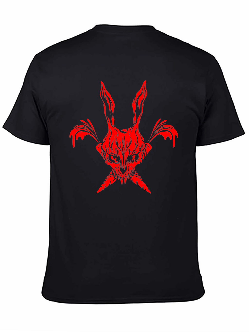 Red Rabbit Graphic Black Tee