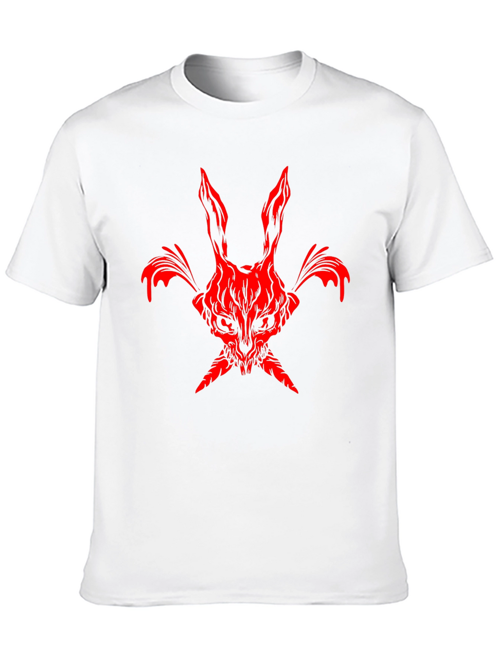 Red Rabbit Graphic Black Tee