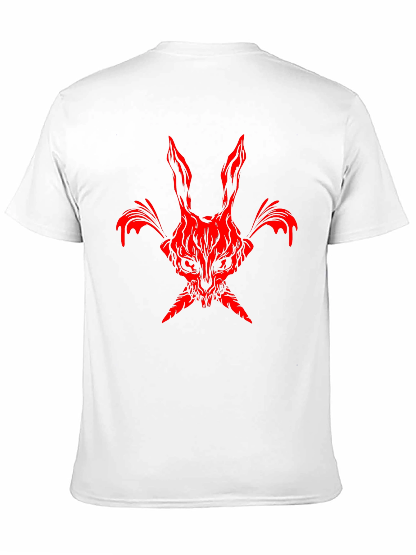 Red Rabbit Graphic Black Tee