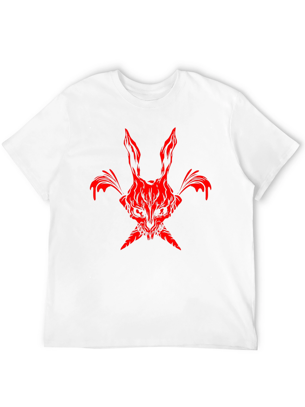 Red Rabbit Graphic Black Tee