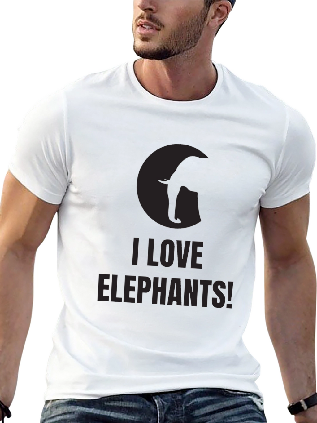 I Love Elephants! Graphic Tee