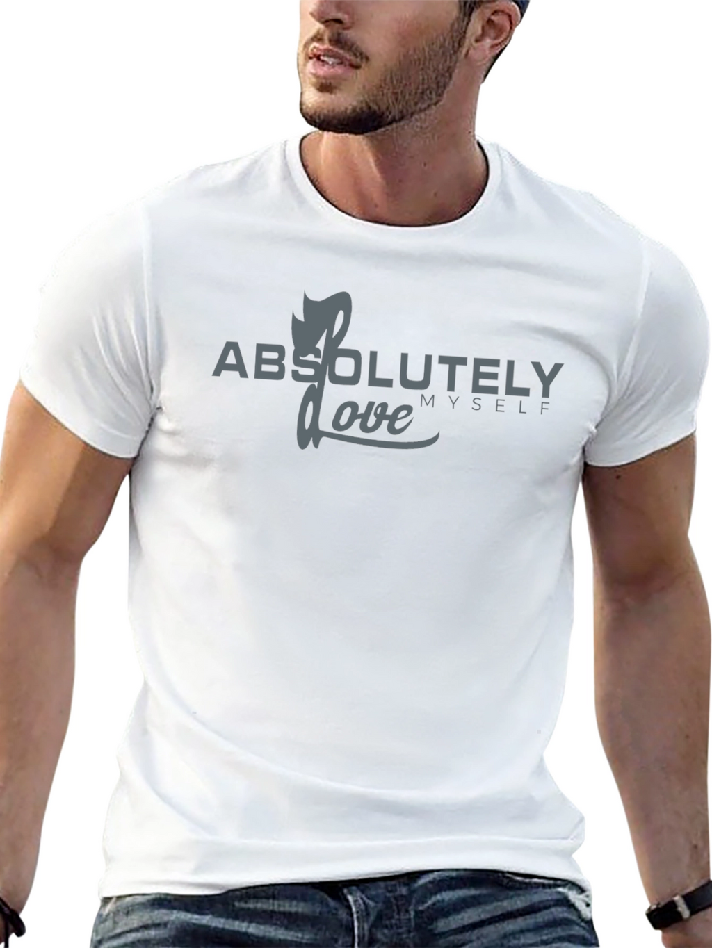 Absolutely Love Myself Graphic Tee - Black