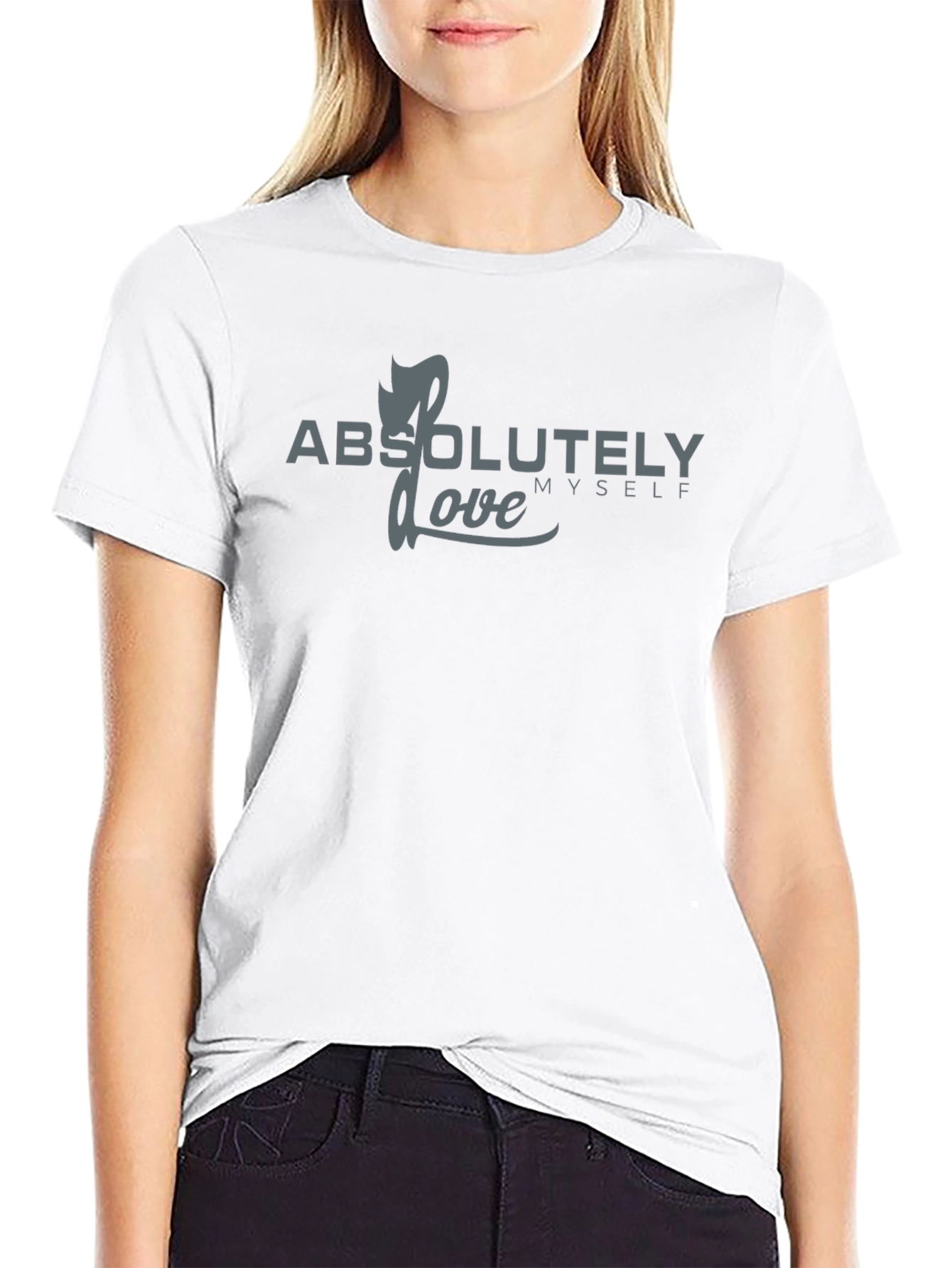 Absolutely Love Myself Graphic Tee - Black