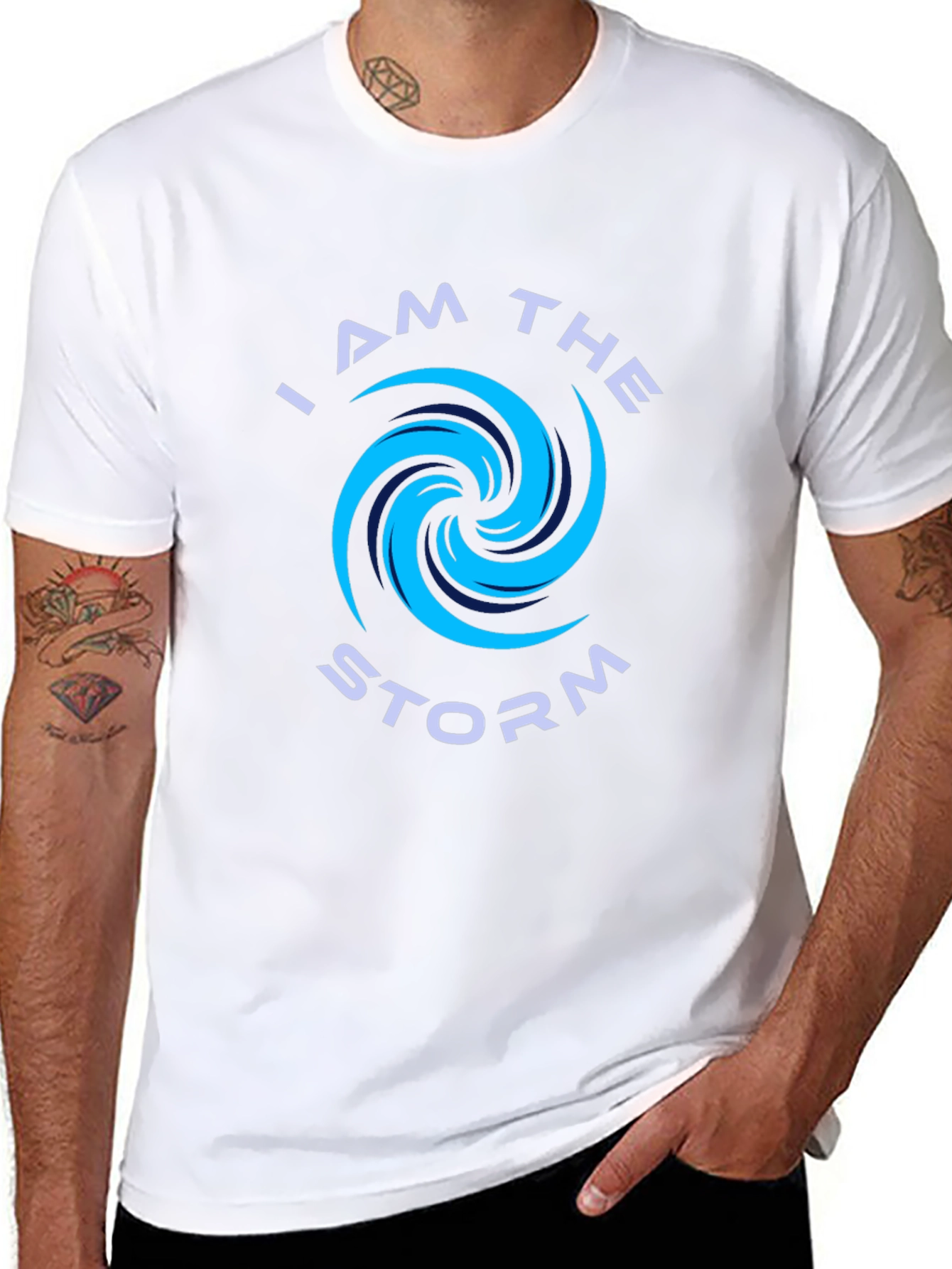 I am the Storm Black Graphic T-Shirt