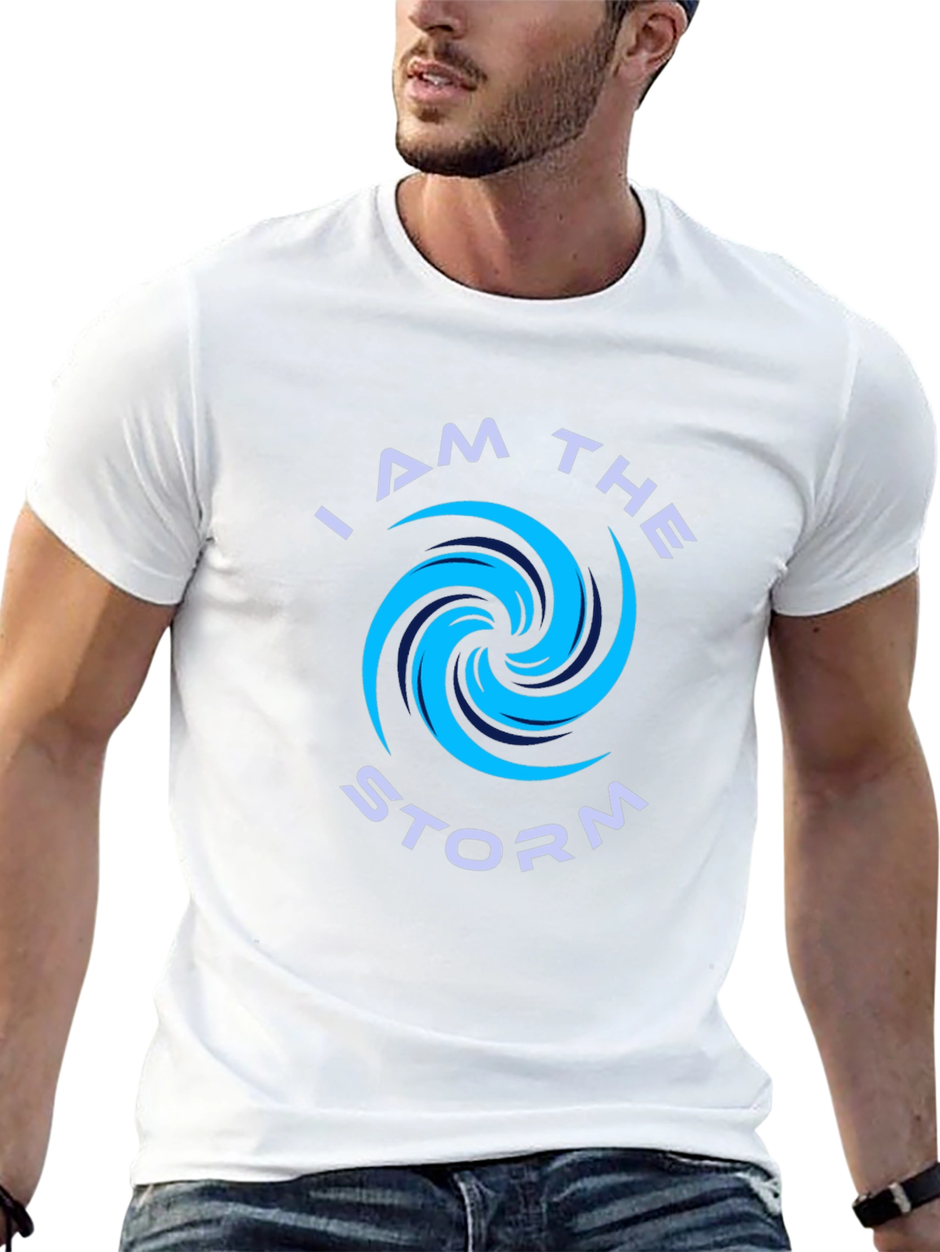 I am the Storm Black Graphic T-Shirt