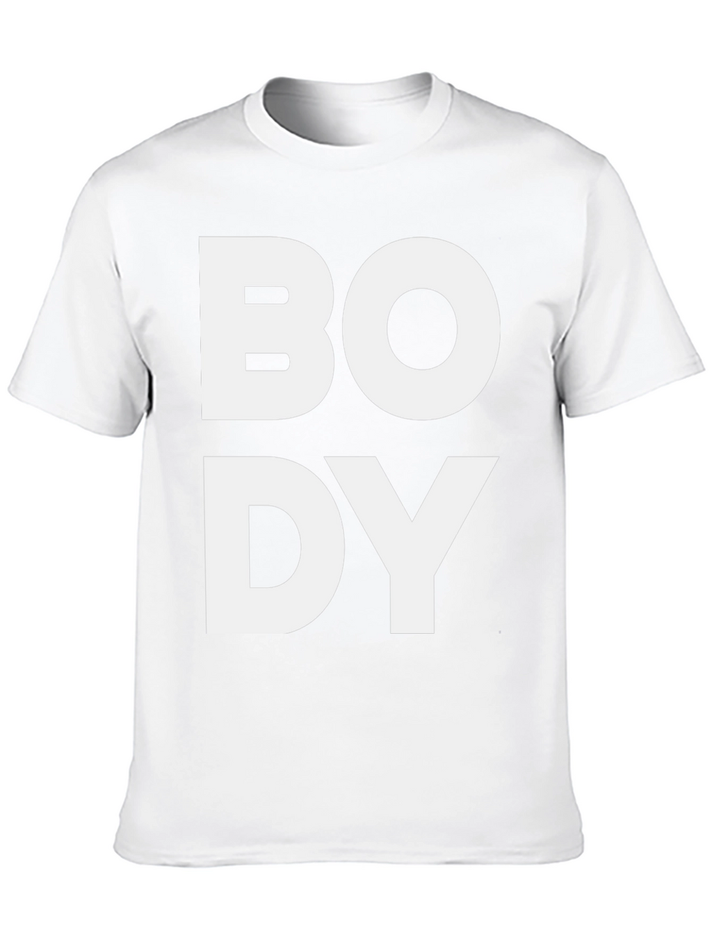 Bold BODY Graphic Tee - Black Cotton T-Shirt