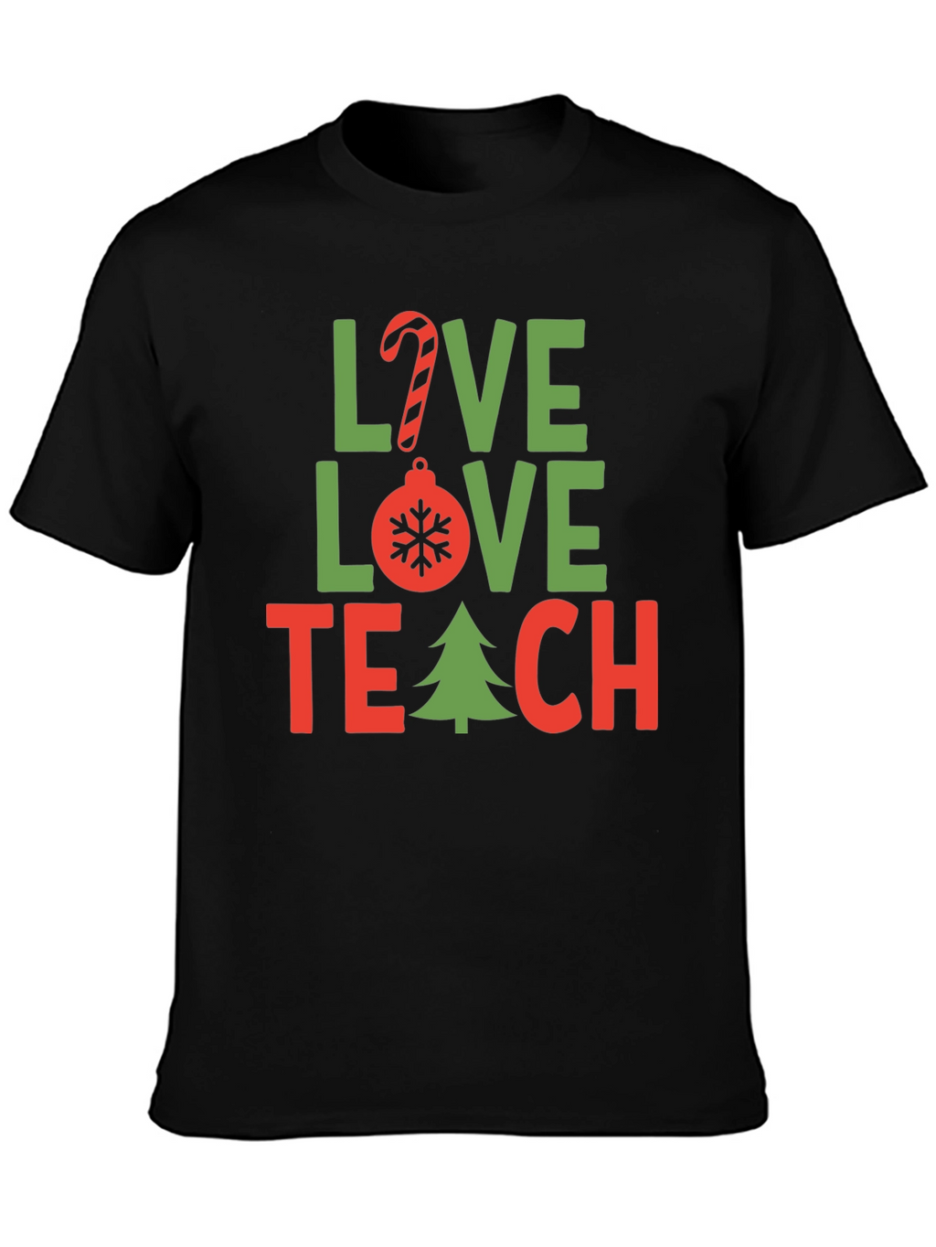 Love Teach Christmas T-Shirt