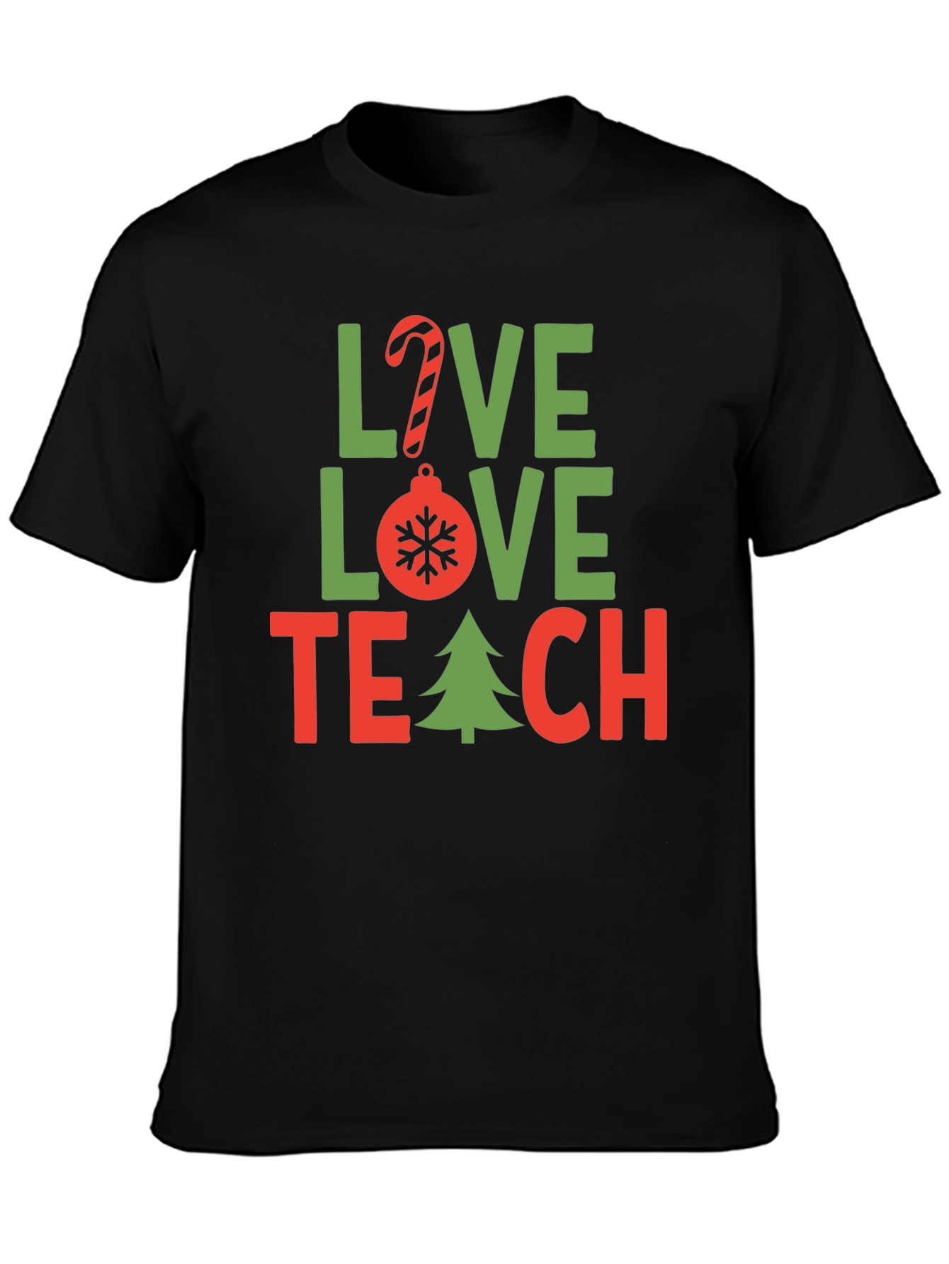 Love Teach Christmas T-Shirt