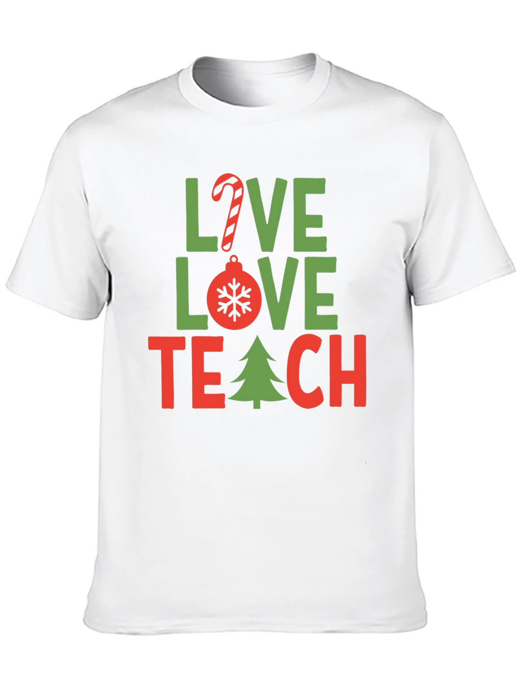 Love Teach Christmas T-Shirt