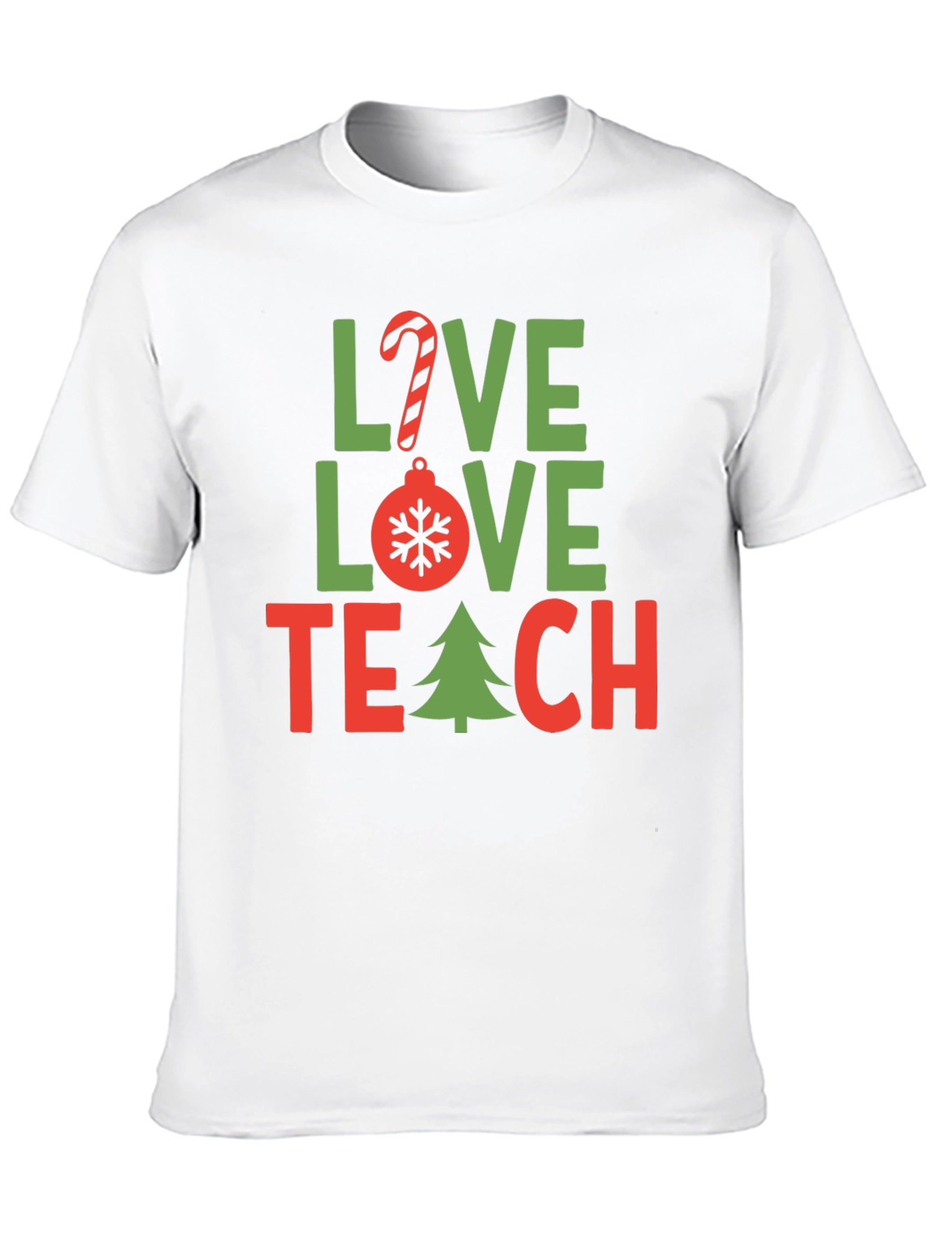 Love Teach Christmas T-Shirt