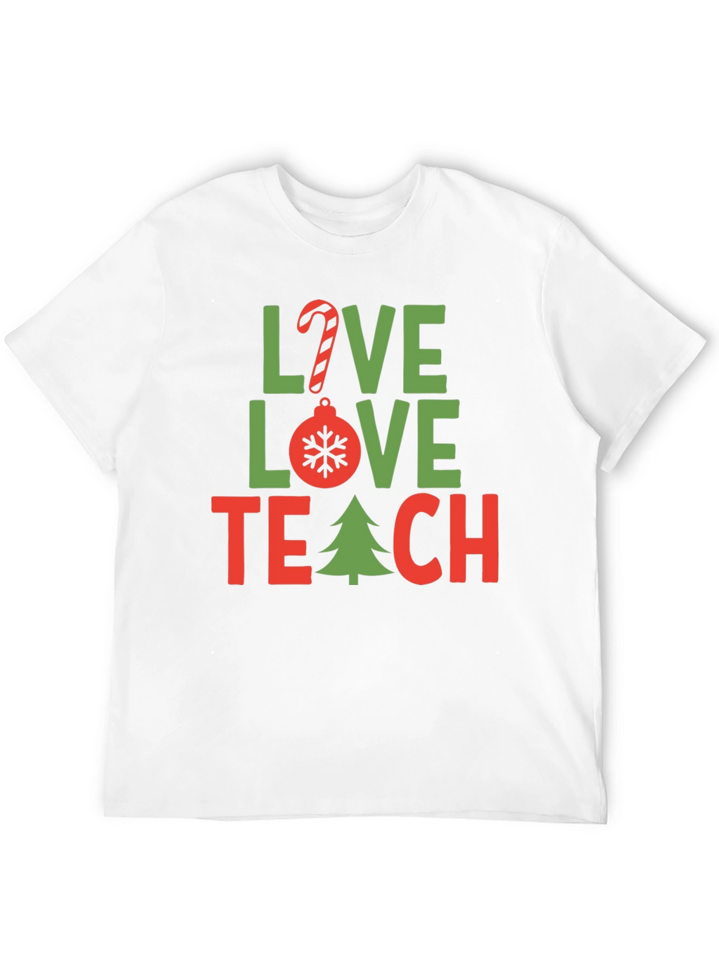 Love Teach Christmas T-Shirt