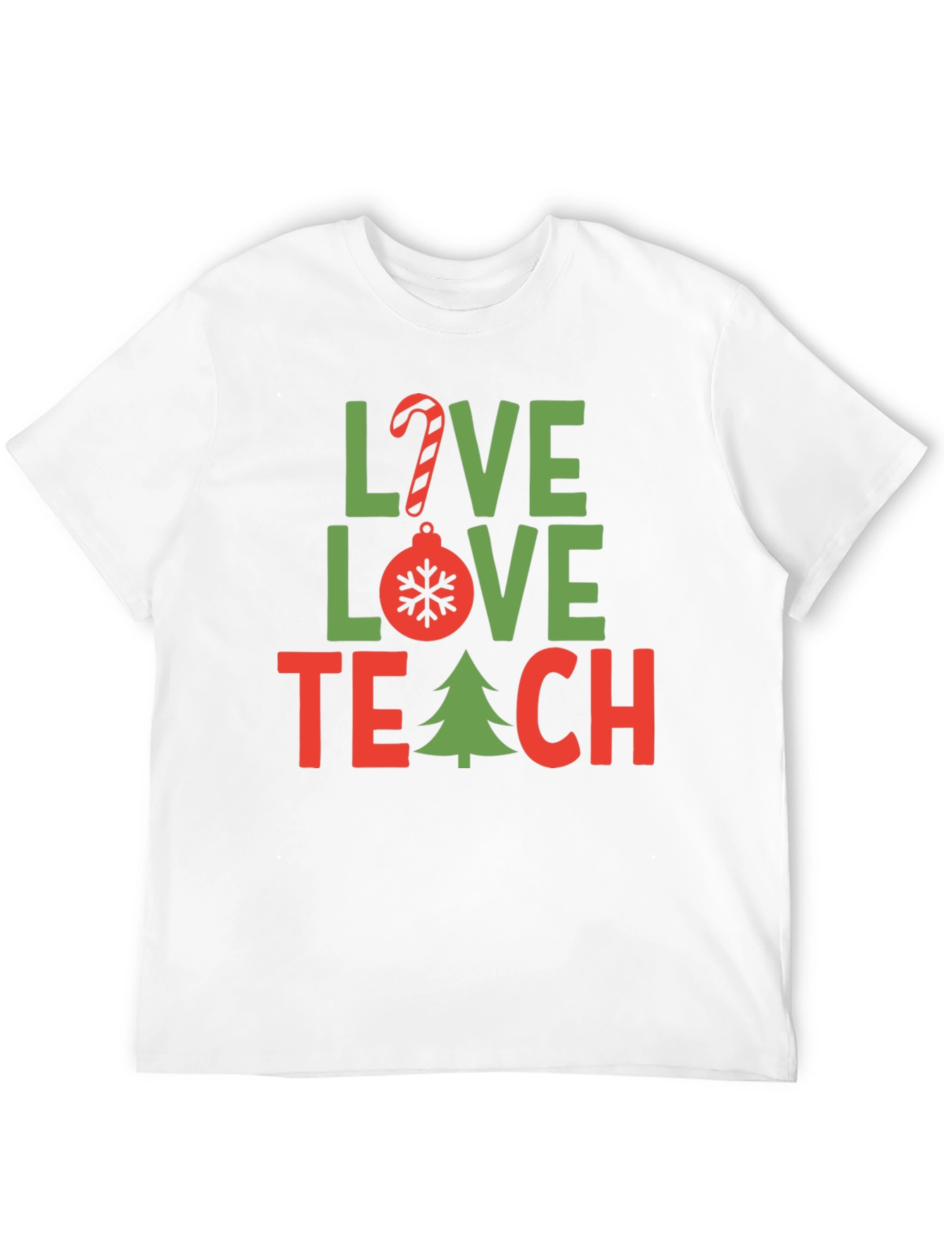 Love Teach Christmas T-Shirt