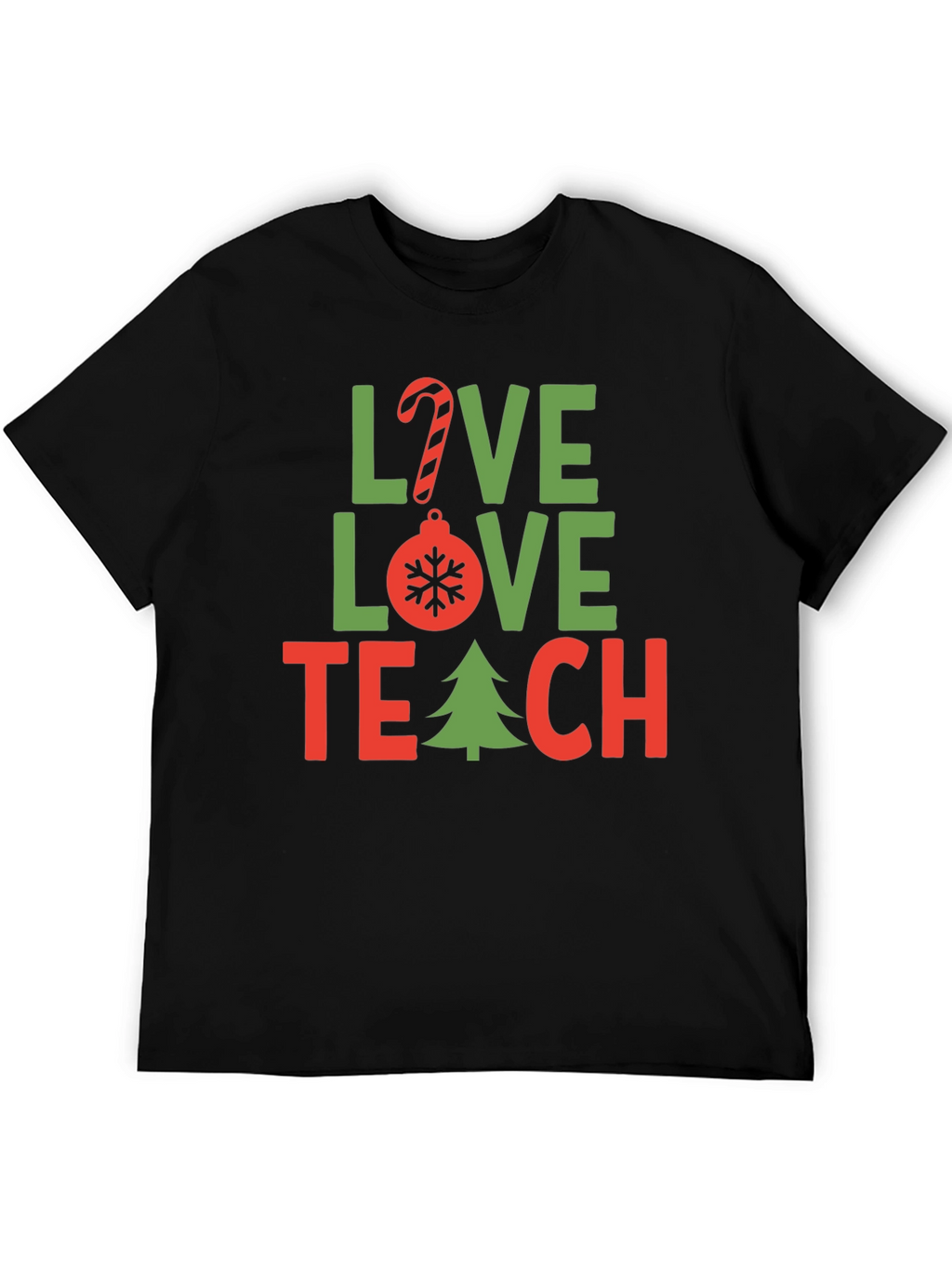 Love Teach Christmas T-Shirt