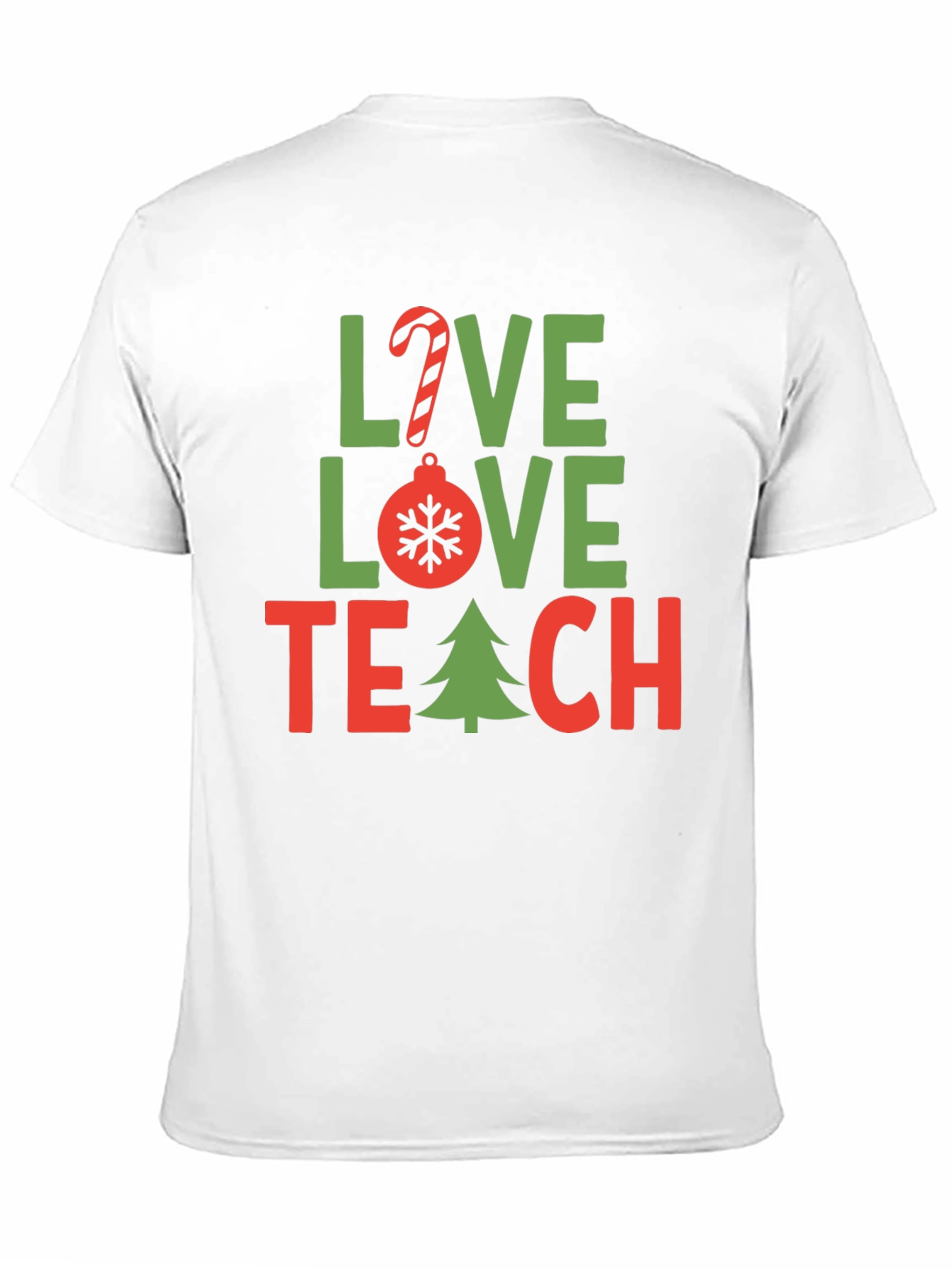 Love Teach Christmas T-Shirt