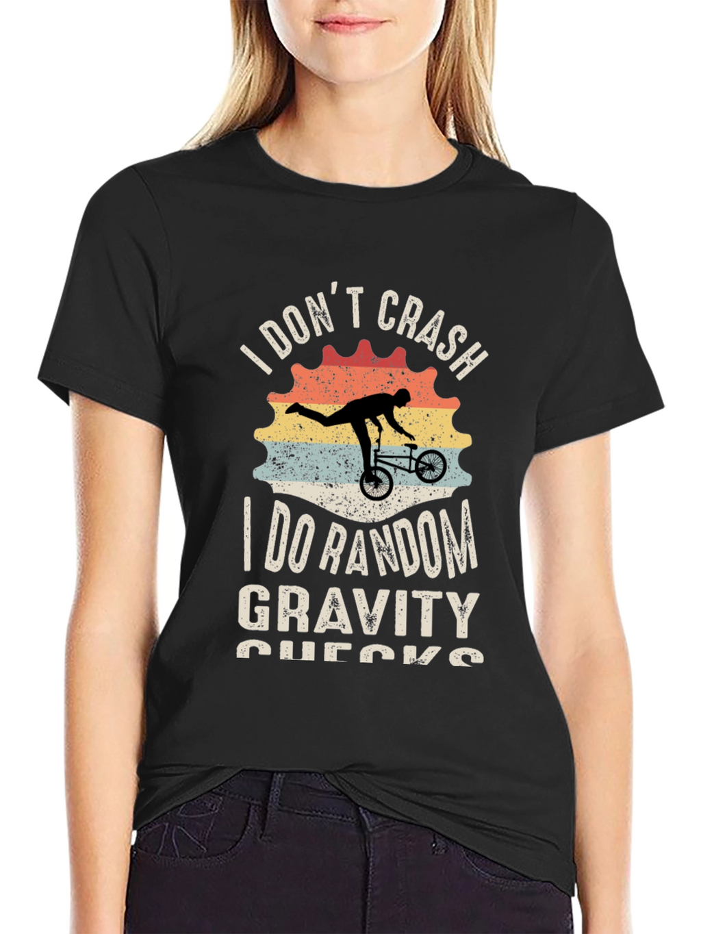 I Dont Crash Funny BMX Bike T-Shirt