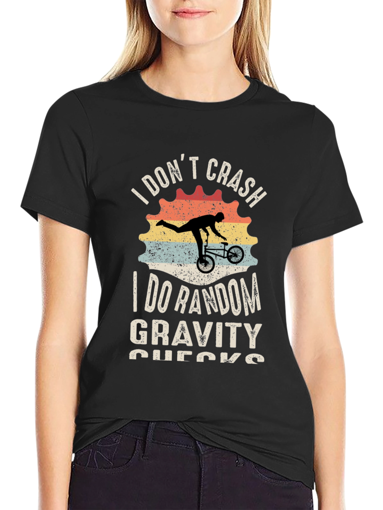 I Dont Crash Funny BMX Bike T-Shirt