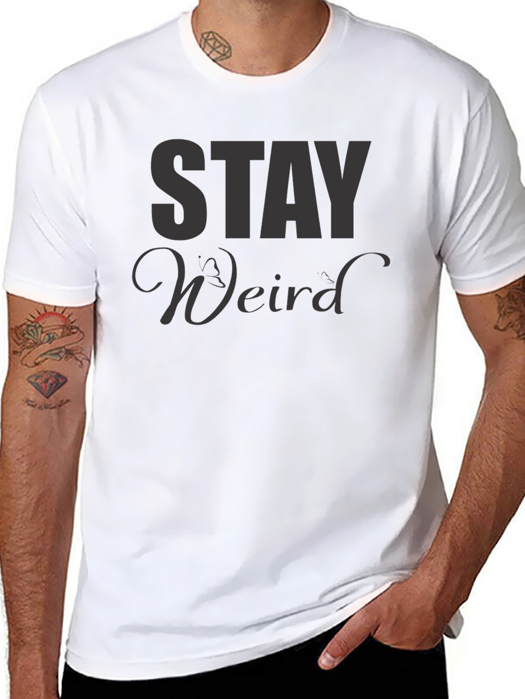Stay Weird T-Shirt - Unique Graphic Tee