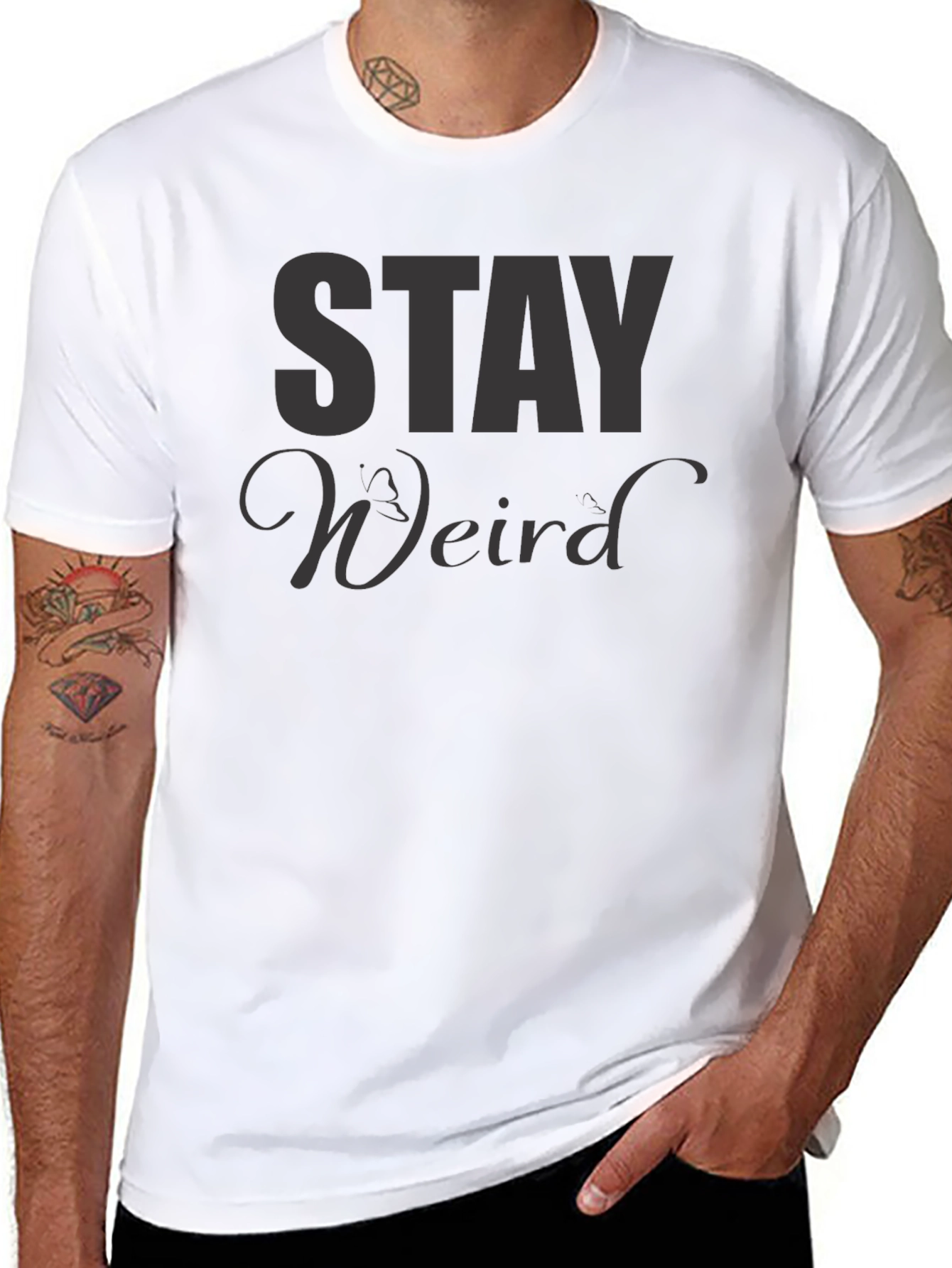Stay Weird T-Shirt - Unique Graphic Tee