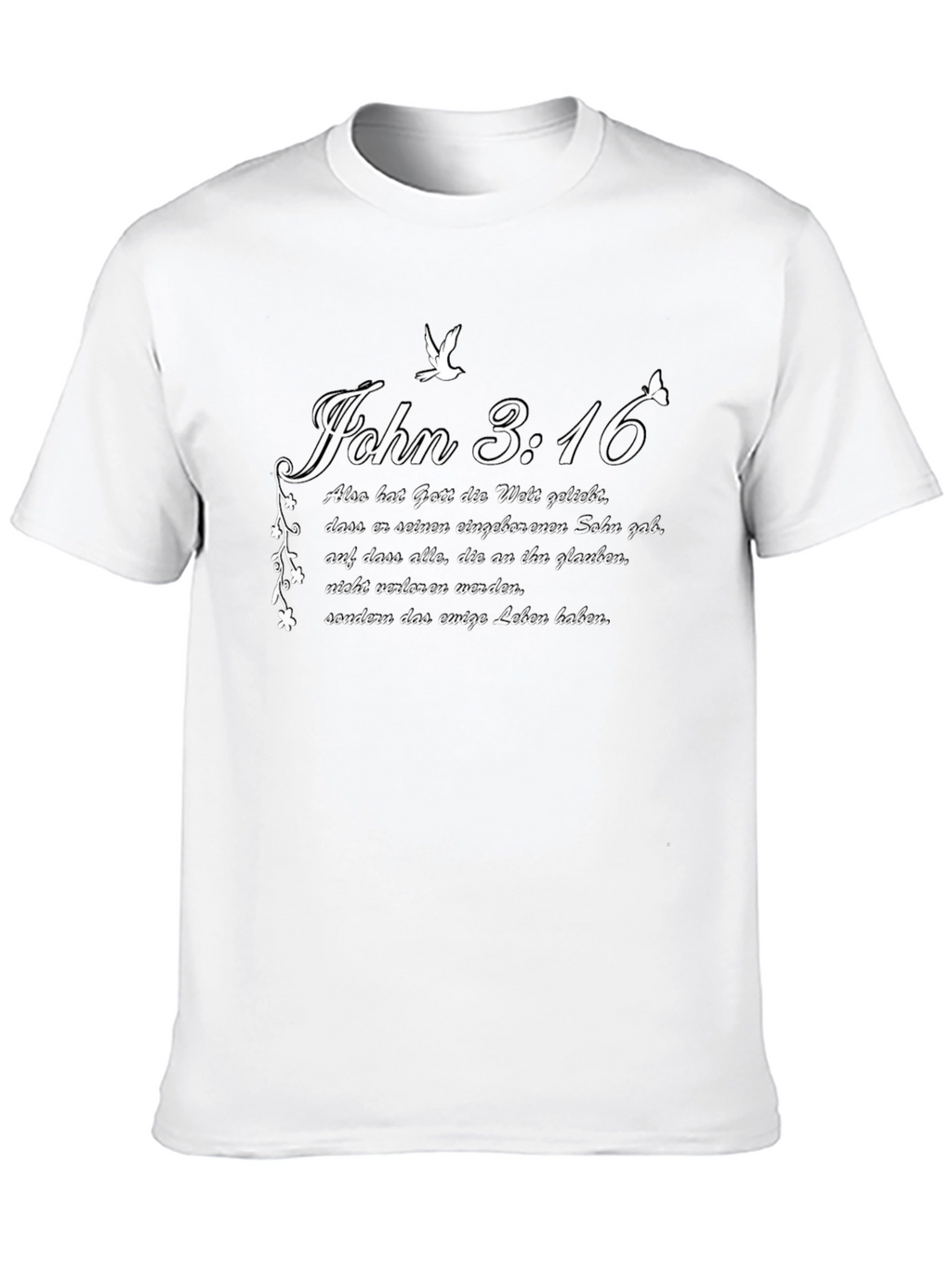 John 3:16 Christian T-Shirt - German Text