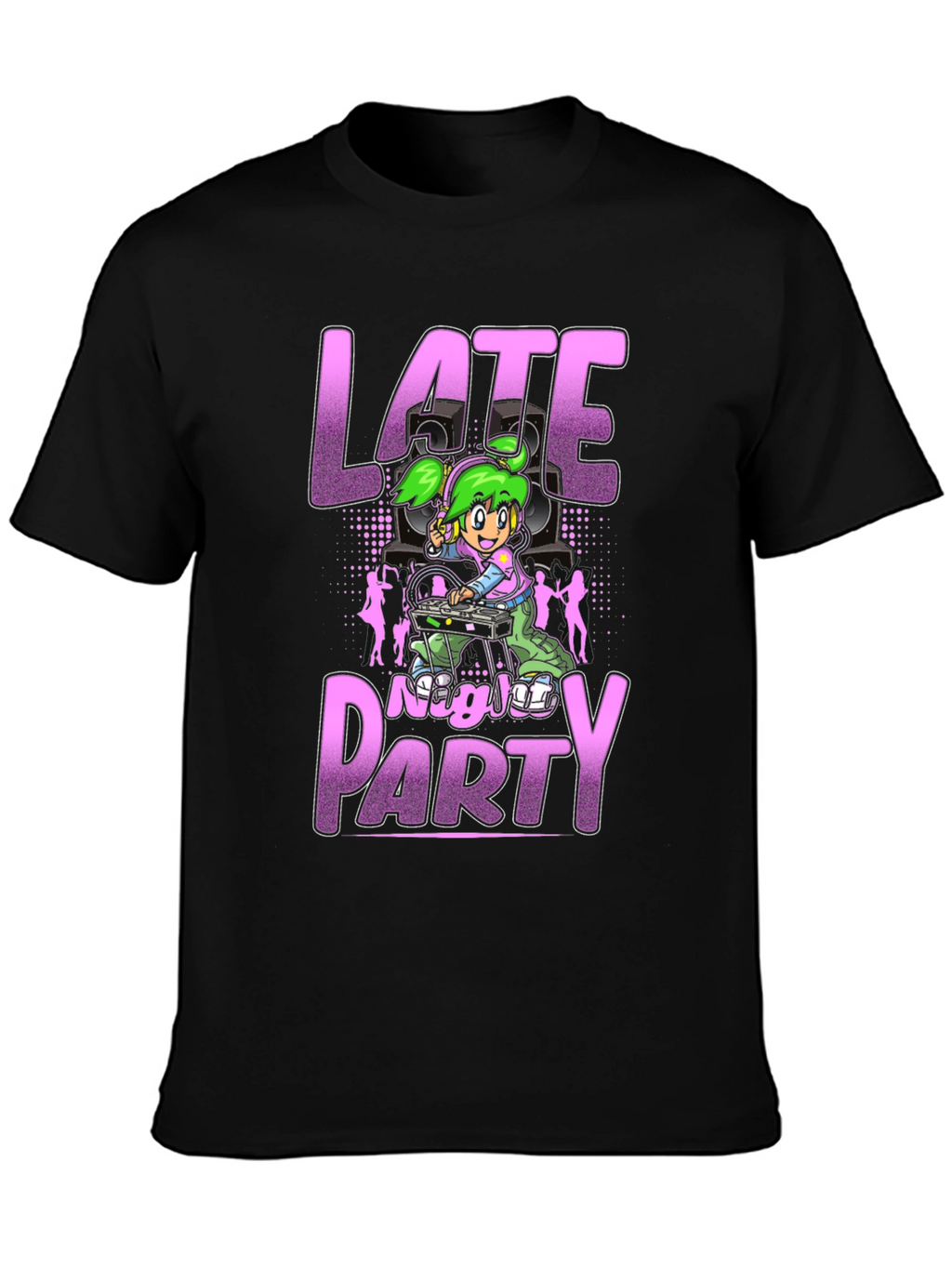 Late Night Party Graphic T-Shirt