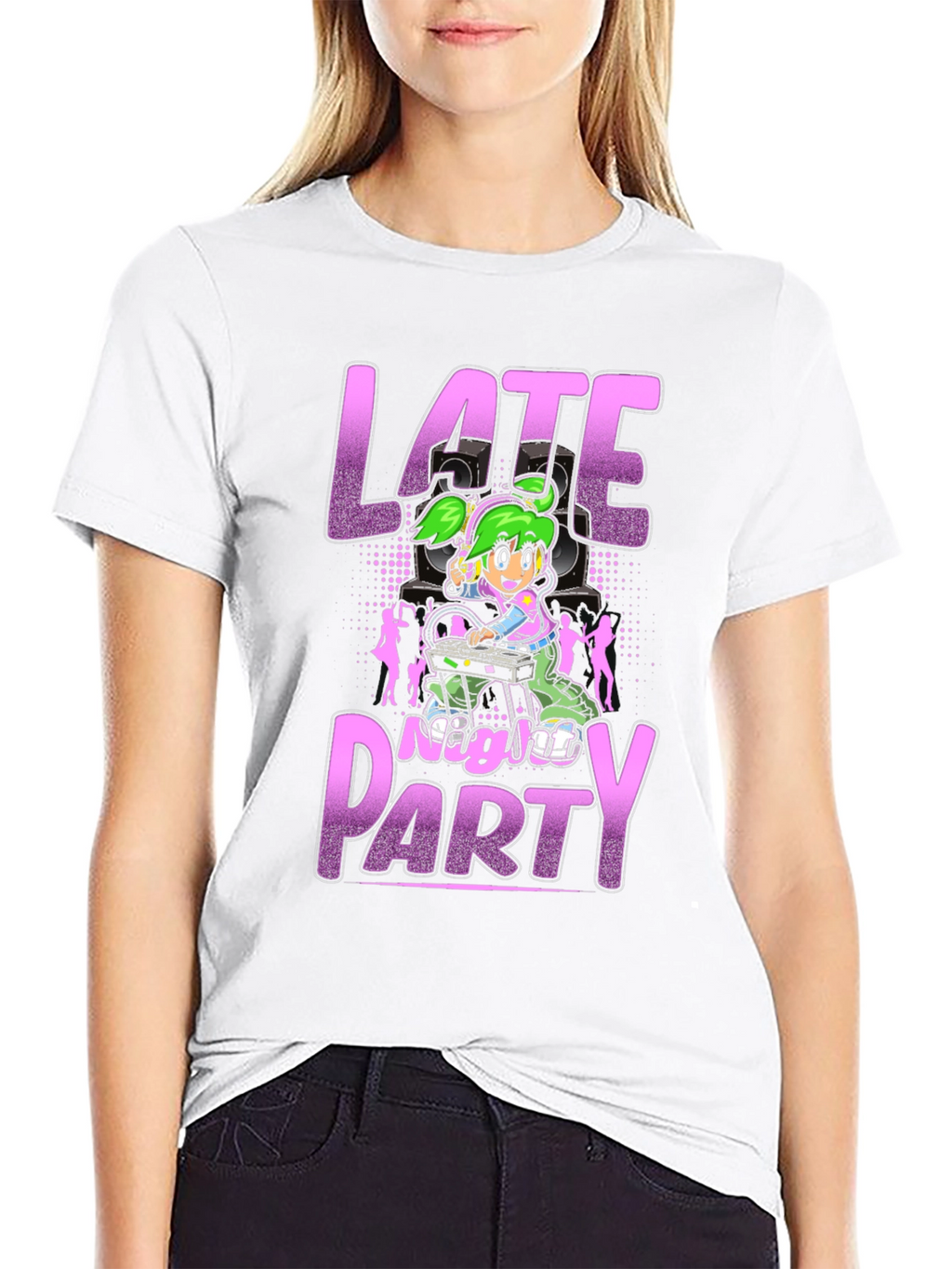 Late Night Party Graphic T-Shirt