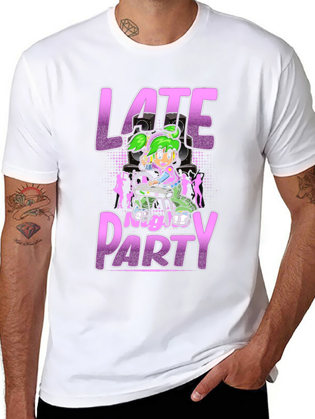 Late Night Party Graphic T-Shirt
