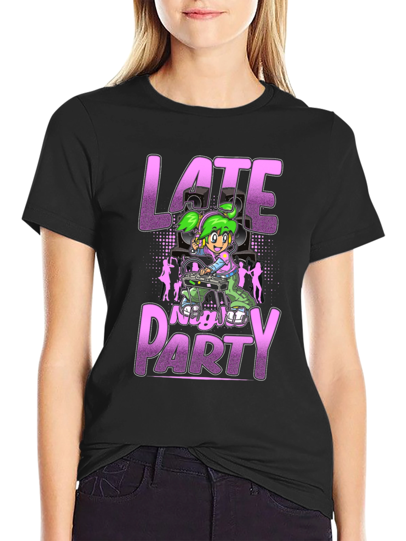 Late Night Party Graphic T-Shirt