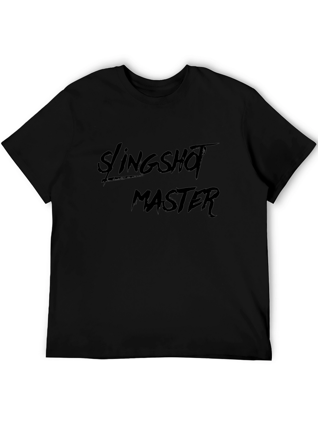 Slingshot Master Black T-Shirt - Unique Design
