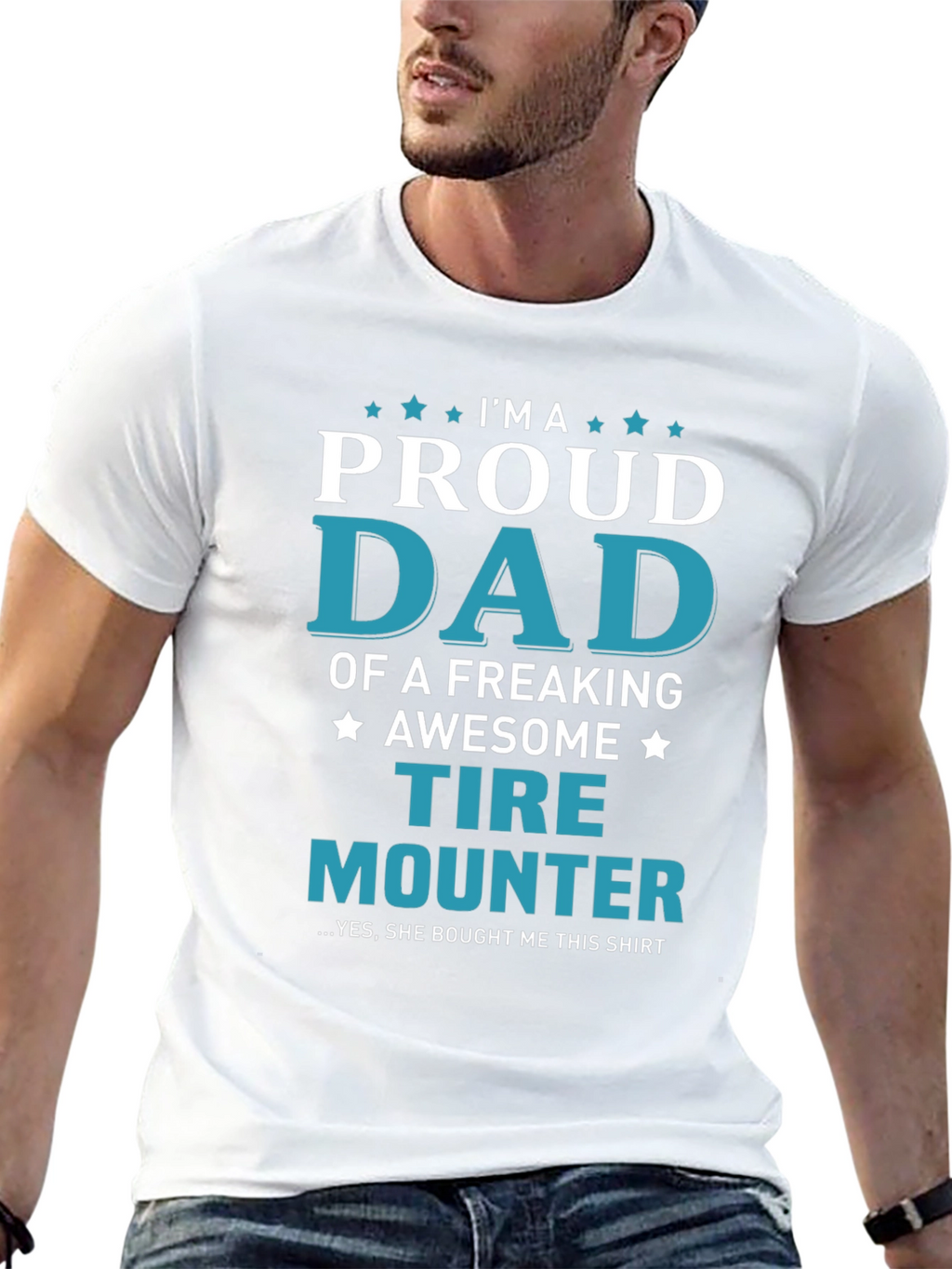 Proud Tire Mounter Dad T-Shirt