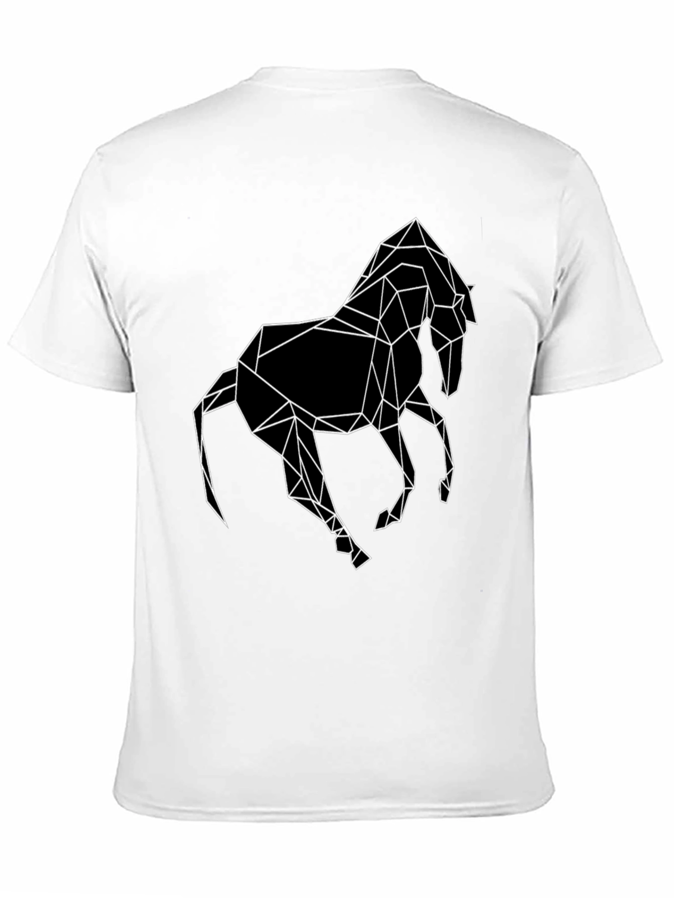 Geometric Horse Graphic T-Shirt - Modern Design