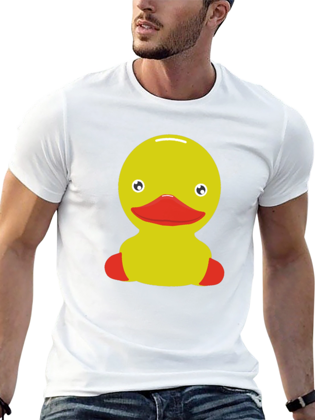 Rubber Duckie Graphic Tee - Novelty Print Shirt